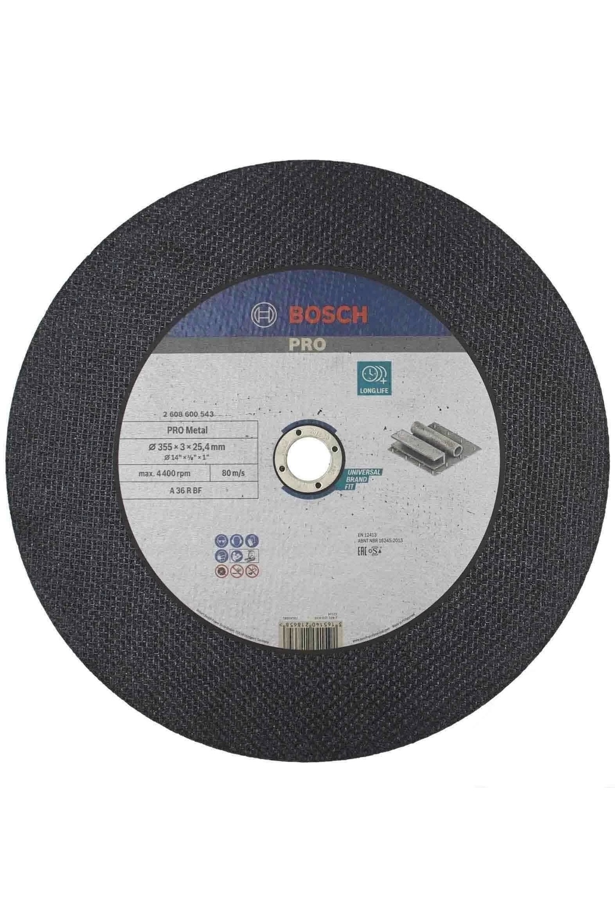 Bosch 5 ADET Bosch 350 x 2,8 mm Expert Hızlı Metal Kesme Taşı Düz 2608600543