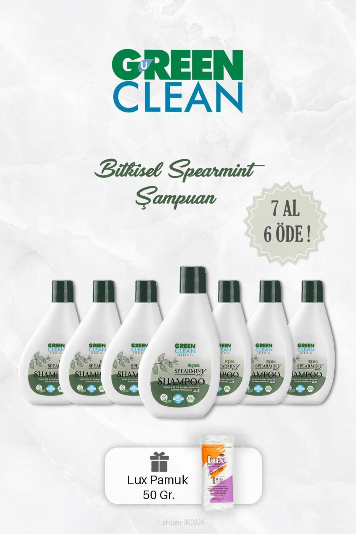 BUY 7 PAY 6 شامپو گیاهی نعناع 275 میلی لیتر Green Clean