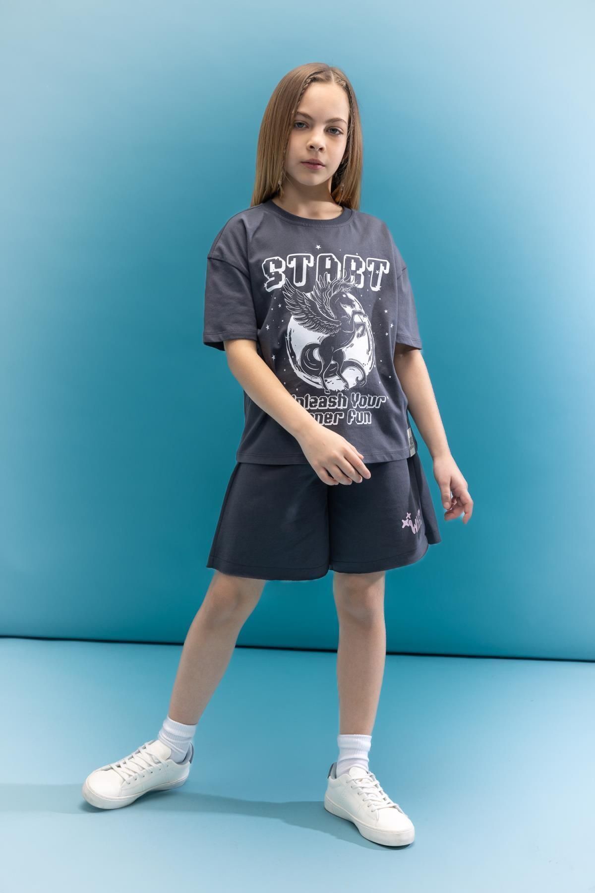 تی شرت دخترانه دفاکتو | C8711A824SM Defacto - Image 2