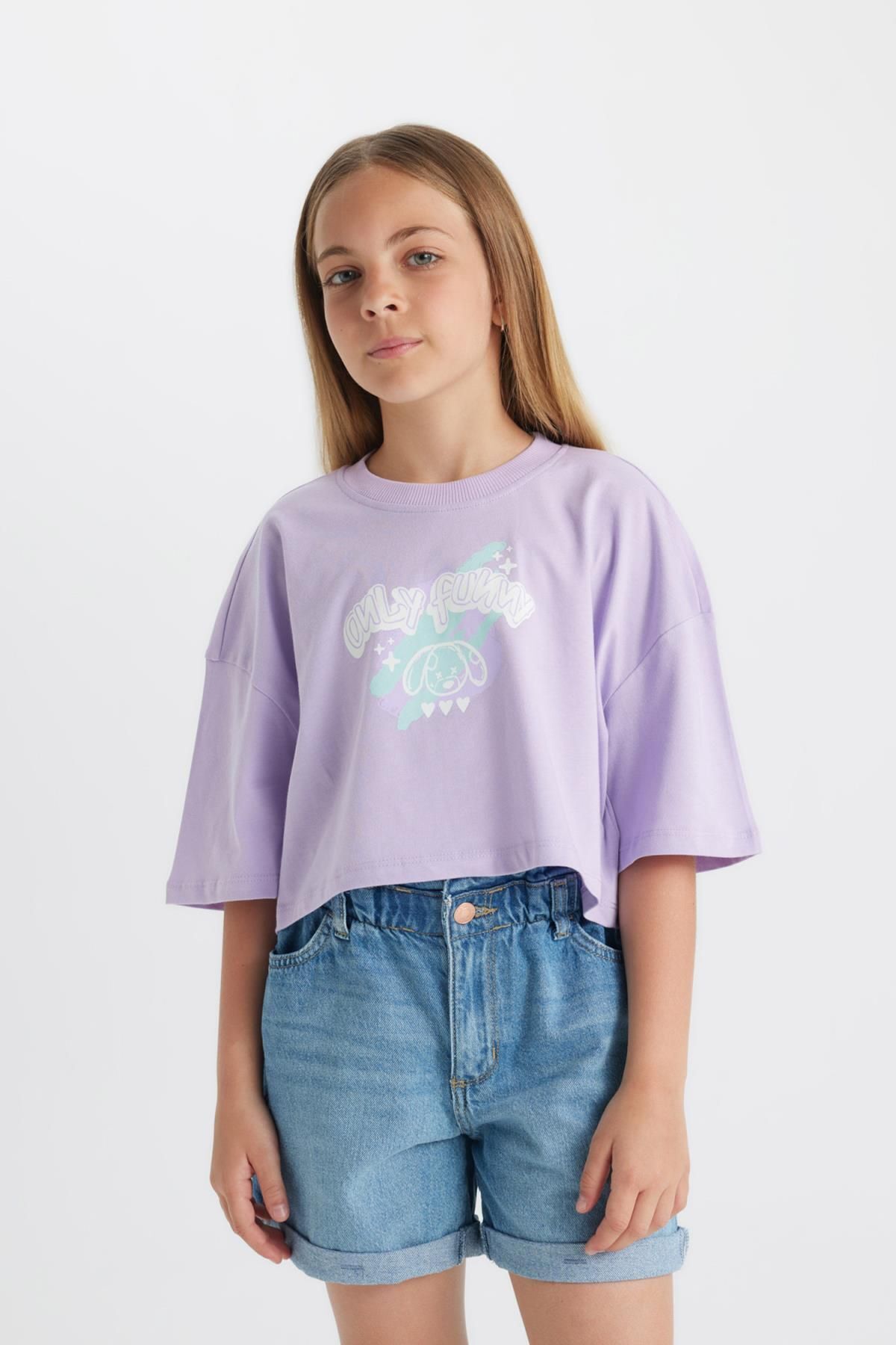 تی شرت دخترانه دفاکتو | C5461A824SM Defacto - Image 7