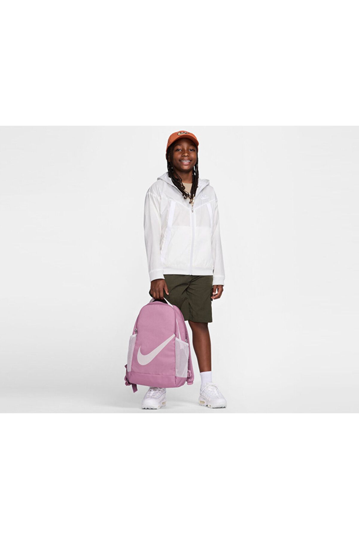 Grey and pink nike backpack clearance