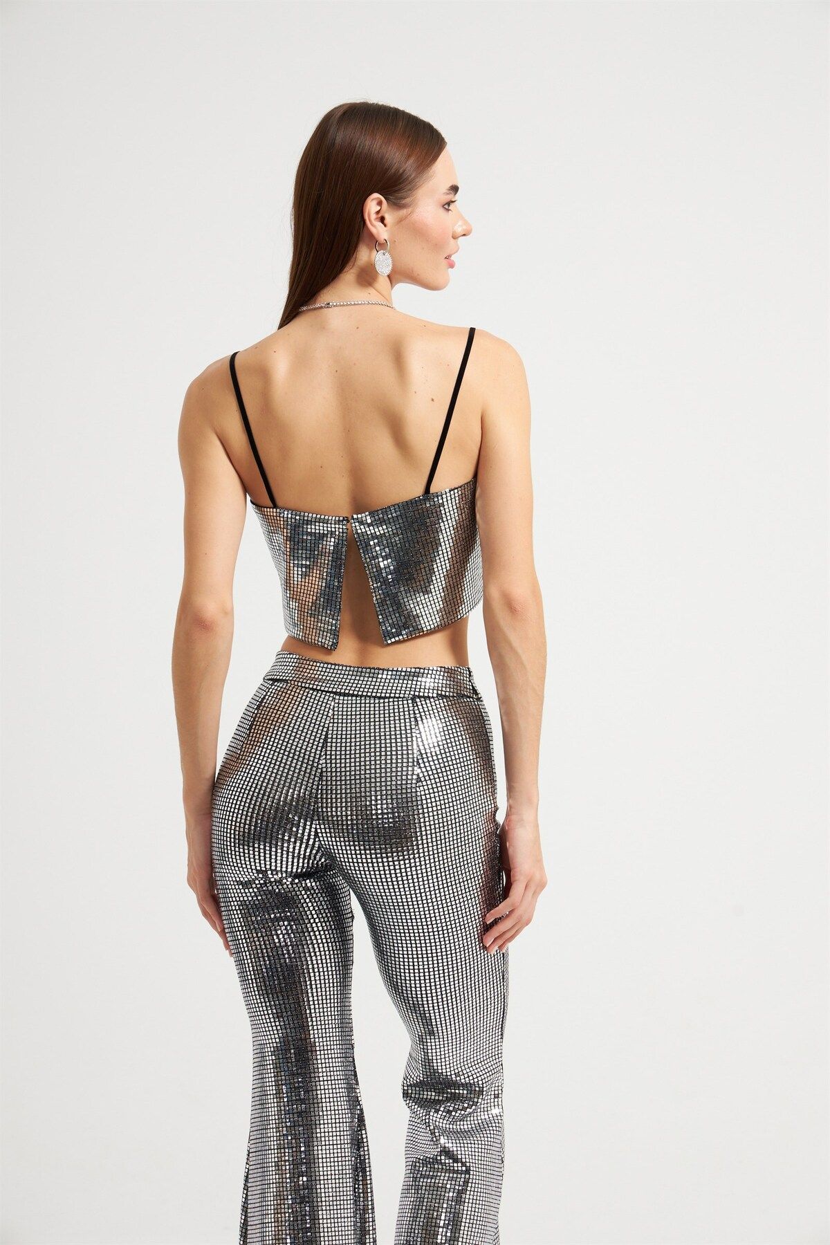 NOK İSTANBUL-Hanging Basic Mirrored Ball Black and Silver 2
