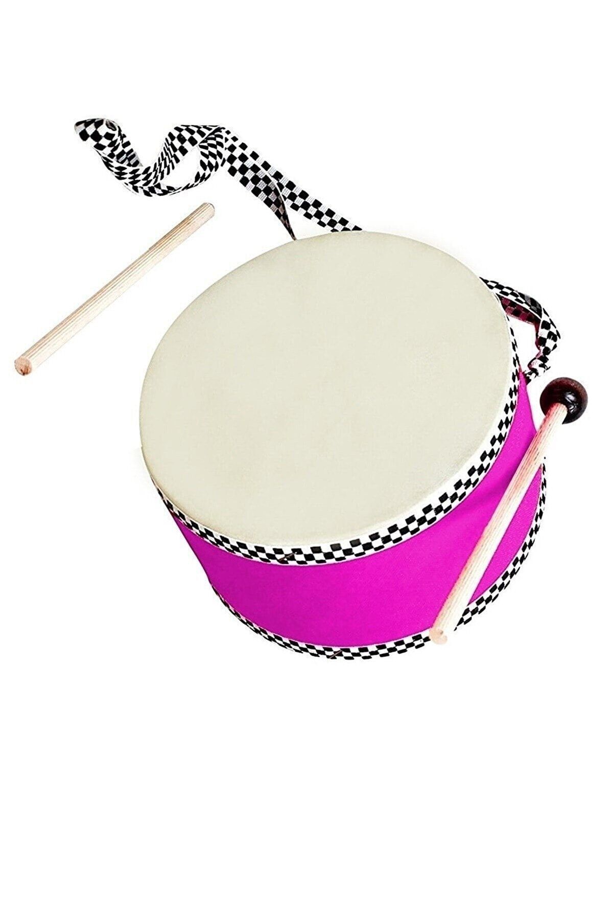 AyasEğiticiOyuncak Deri Patlamaz Oyuncak Davul Müzik Aleti - Turuncu fotoğrafı 2 (önizleme)