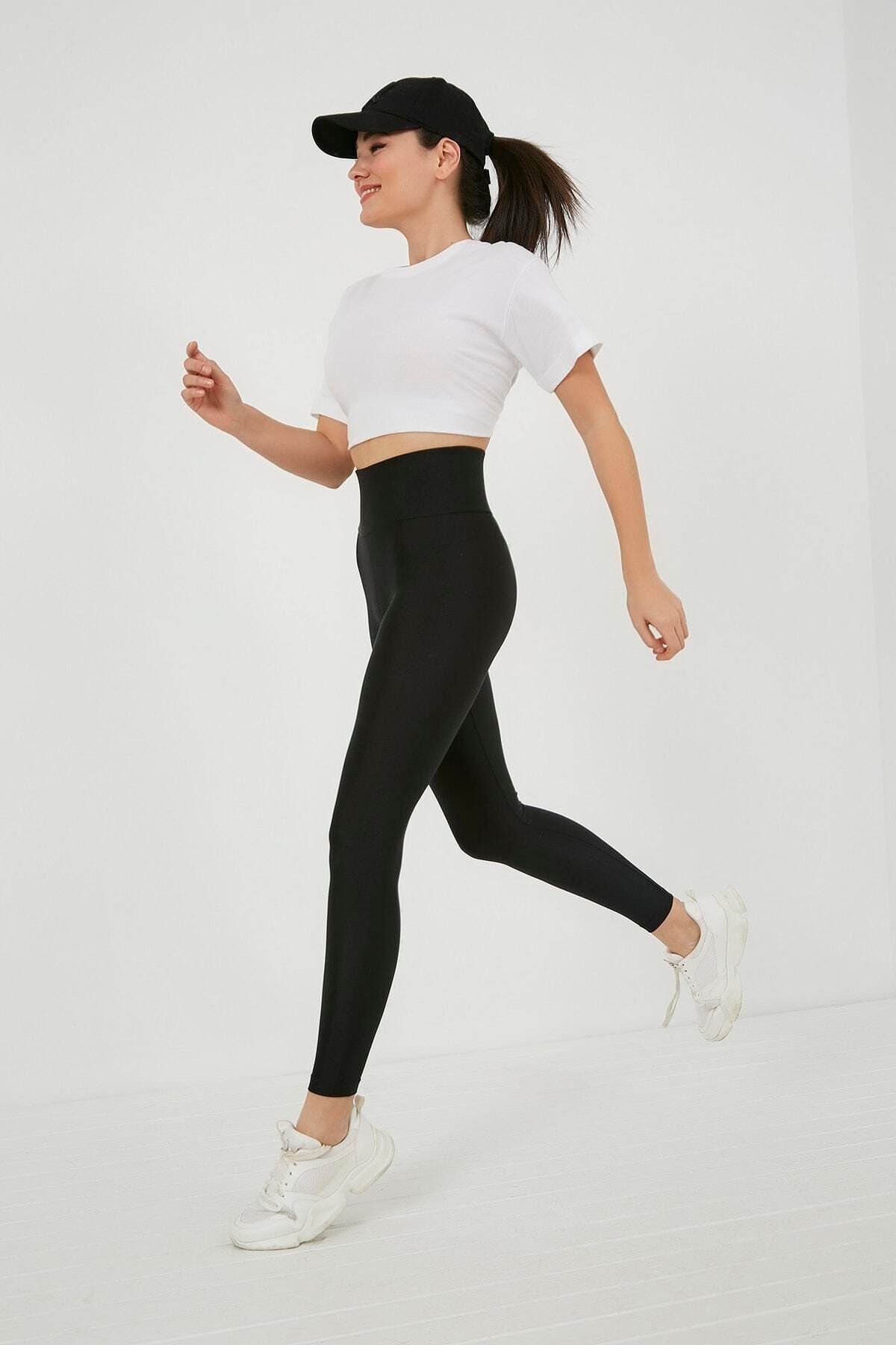 lovebox Jambiere Sport Negre Cu Talie Înaltă De Damă Femeie - XL