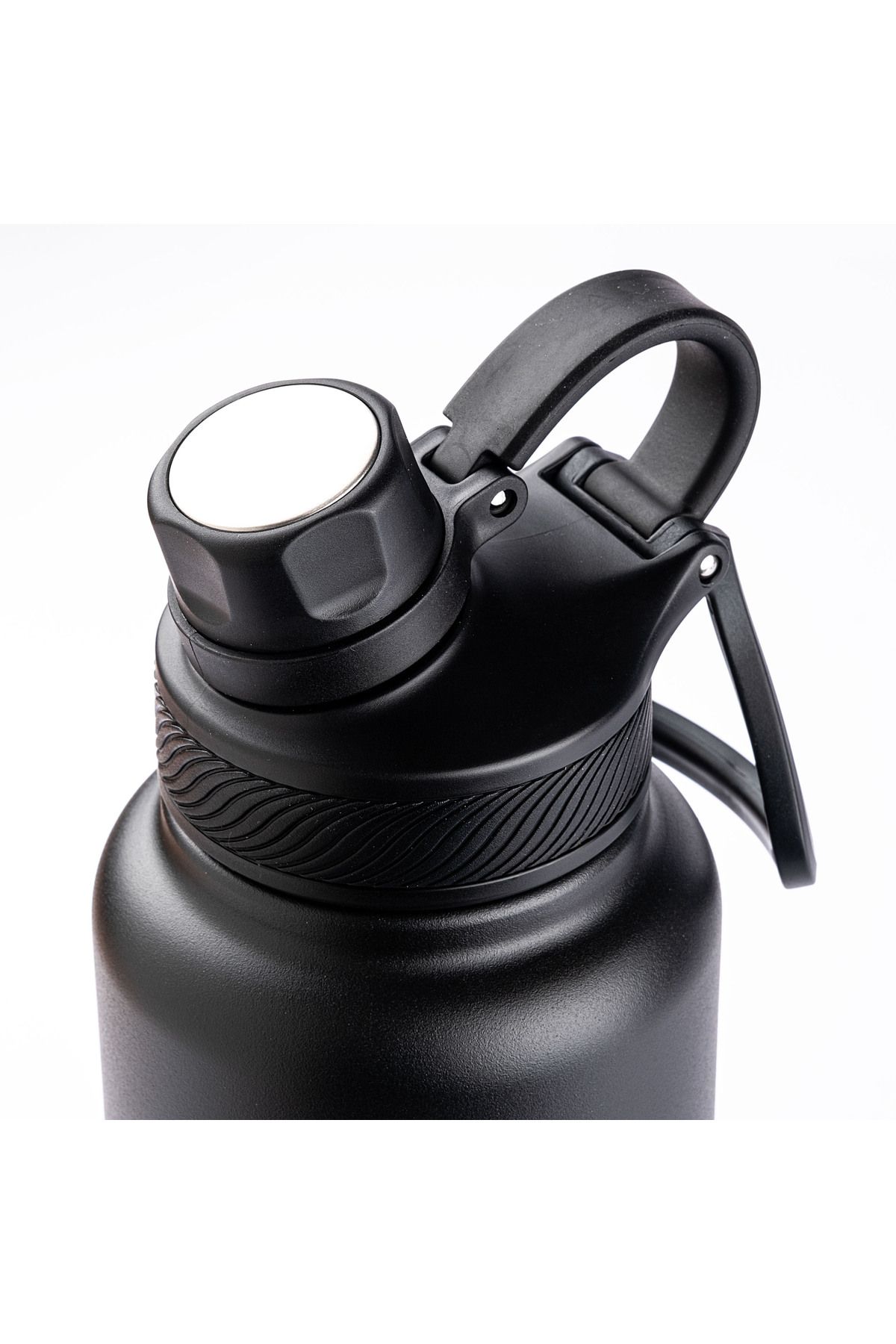 Tantitoni-BLack 1L Thermos - 2 Lids and DoubLe Layers 2
