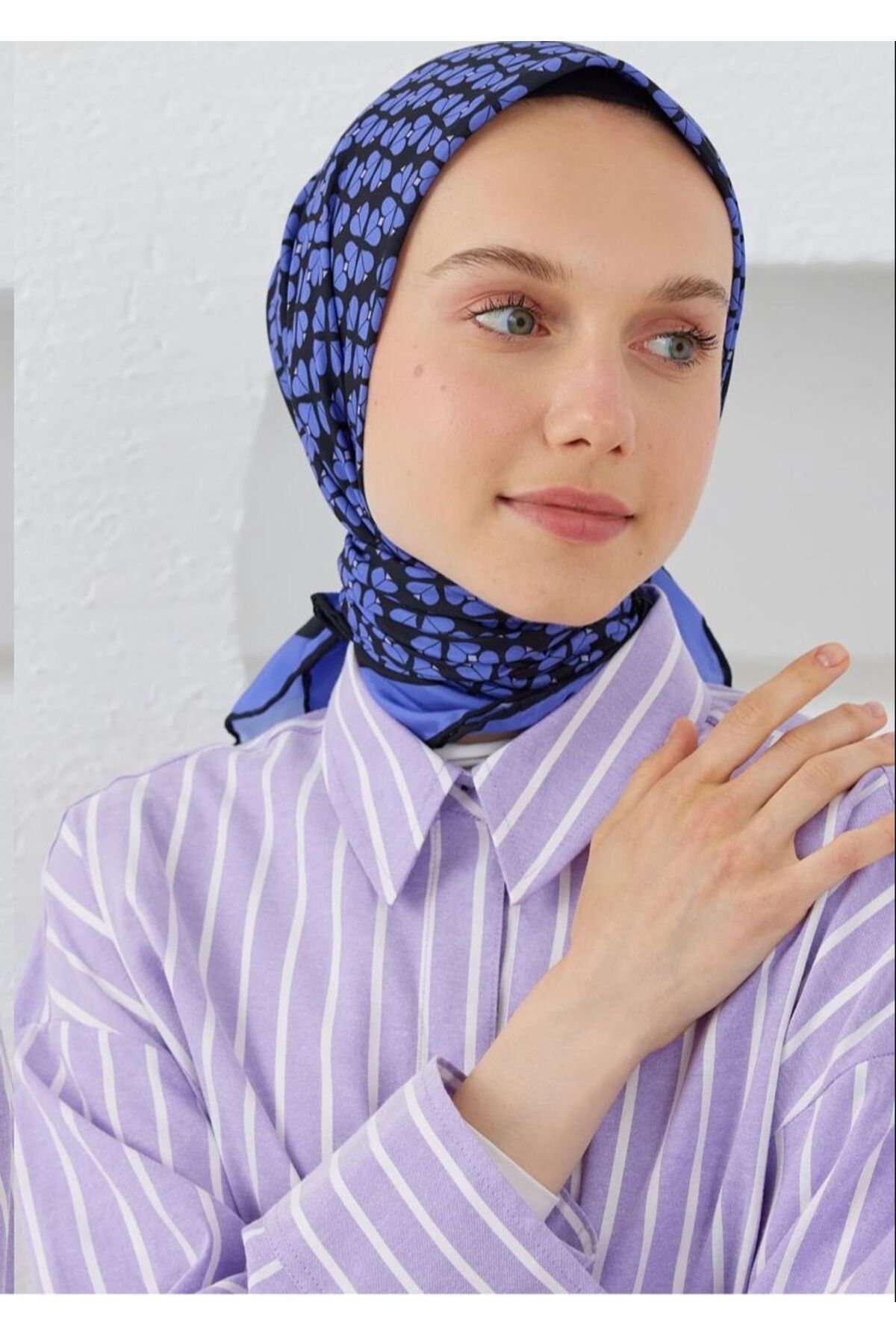 Emproyal-وشاح نسائي مقاوم للانزلاق بنمط البرسيم 4