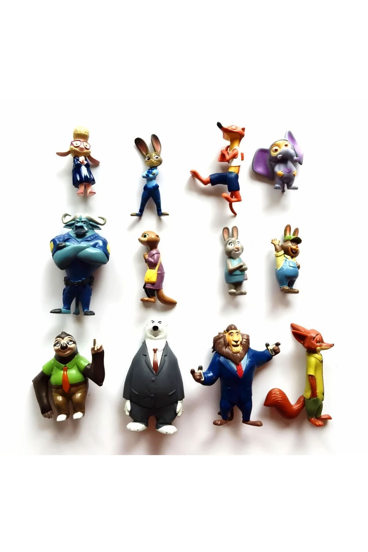 DEK-Zootropolis 12-Piece Movie Character Figures Set - Nick Wild, Judy Hopps, Bellwether, Amir Bogo 3