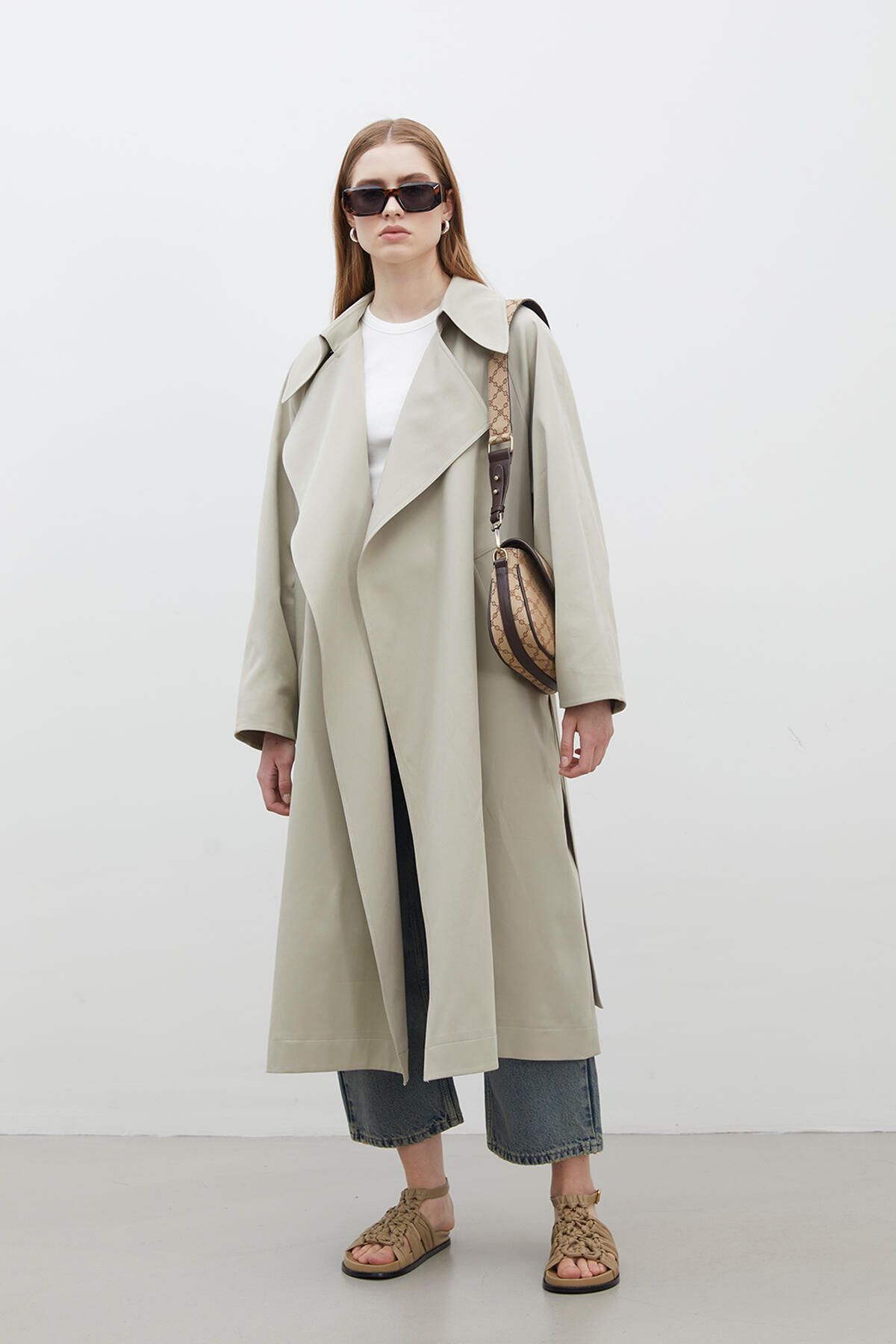 Manuka-TRENCH OVERSIZE GULER LARGE VERDE 3