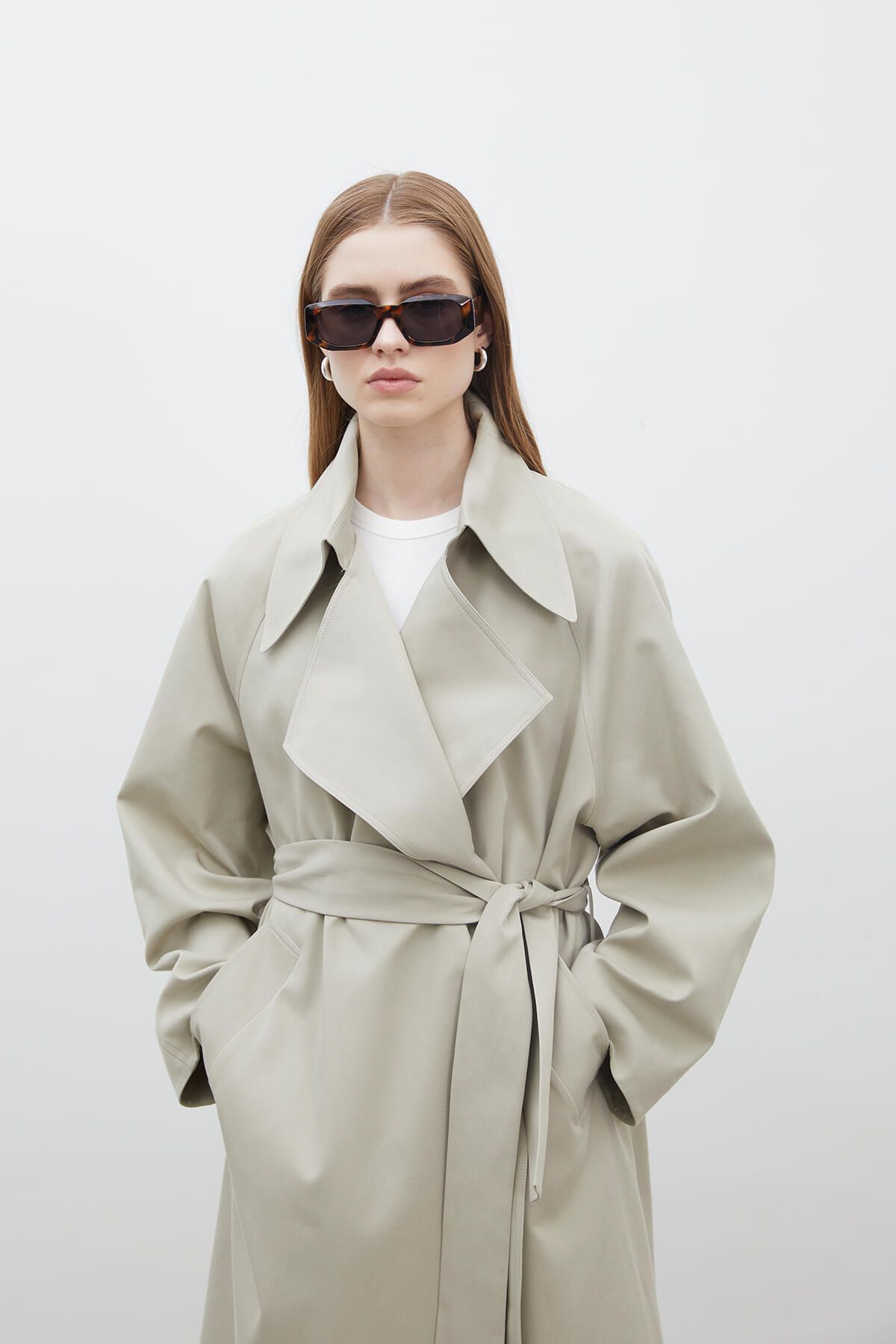 Manuka-TRENCH OVERSIZE GULER LARGE VERDE 6