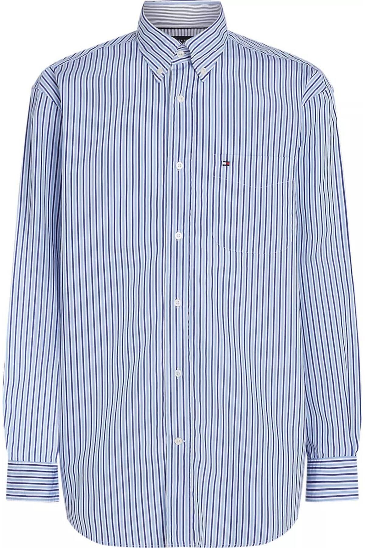 Tommy Hilfiger TWO TONE STRIPE SHIRT Fiyat Yorumlar Trendyol