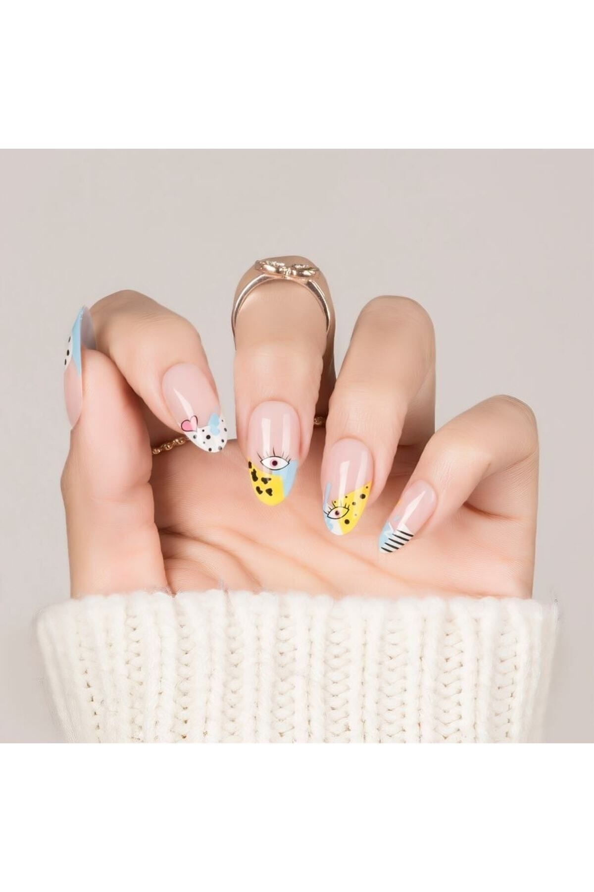 ست ناخن تقلبی و چسب بی ضرر POP Beauty
