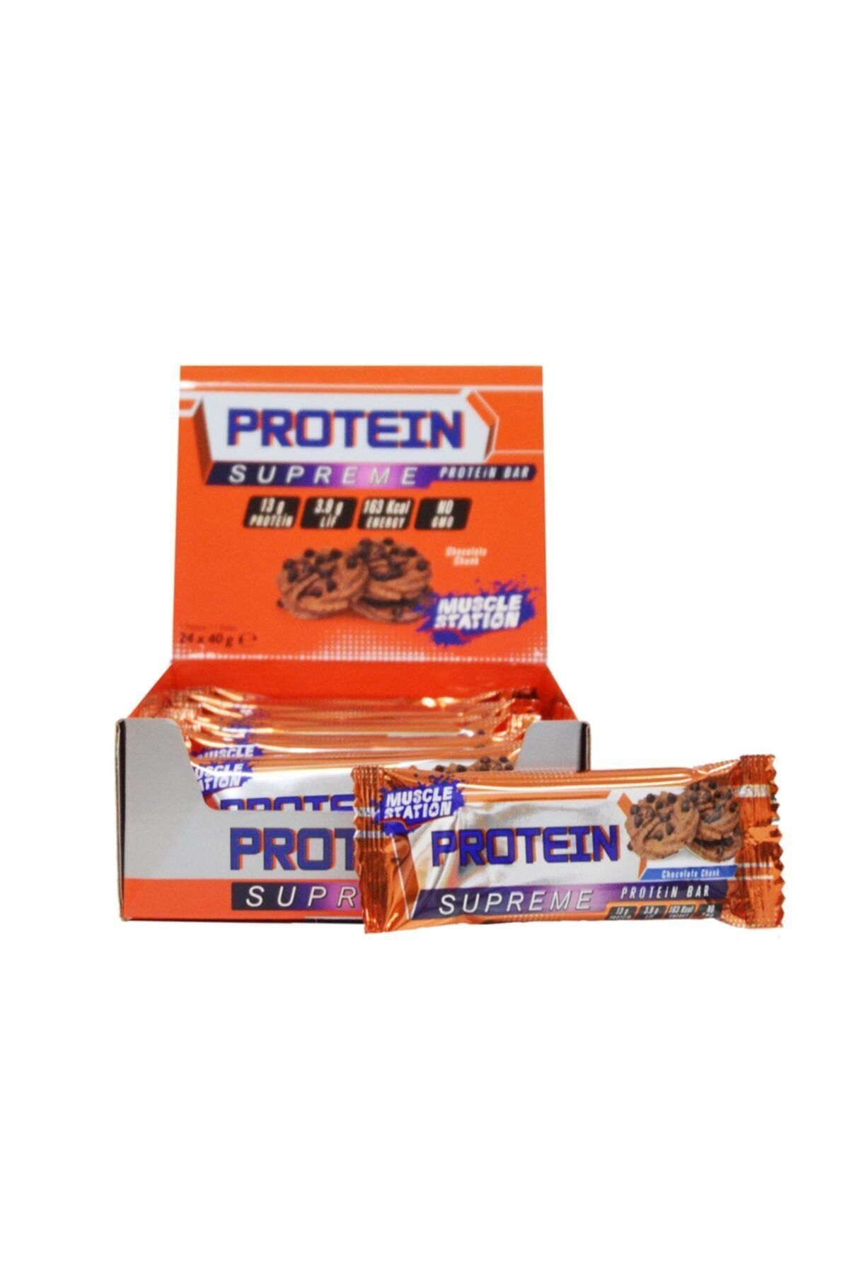 Muscle Station-Supreme Protein Bar Chocolate Chunks 40 gr 24 Pieces 3