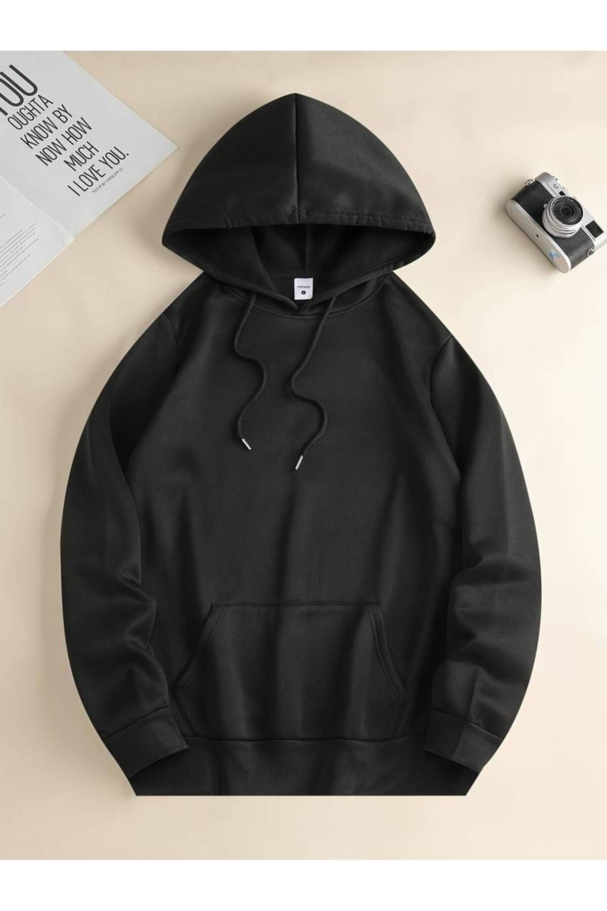 AMMA-3 Thread Unisex Oversize Hooded Sweatshirt - City and Mountain Printed Winter Hoodie 2