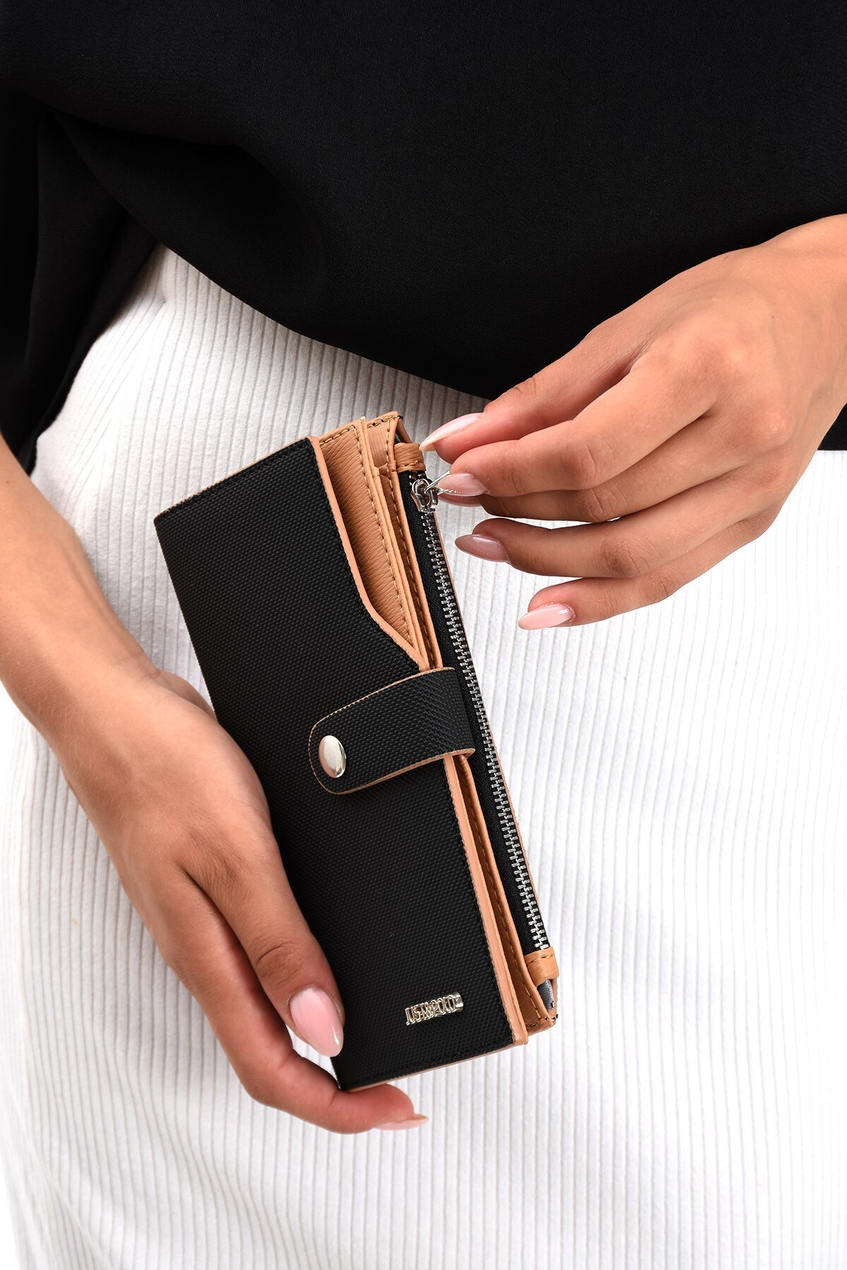 Women's Large Card Holder Paper Money Divider Wallet 12cmx10cm PBU02