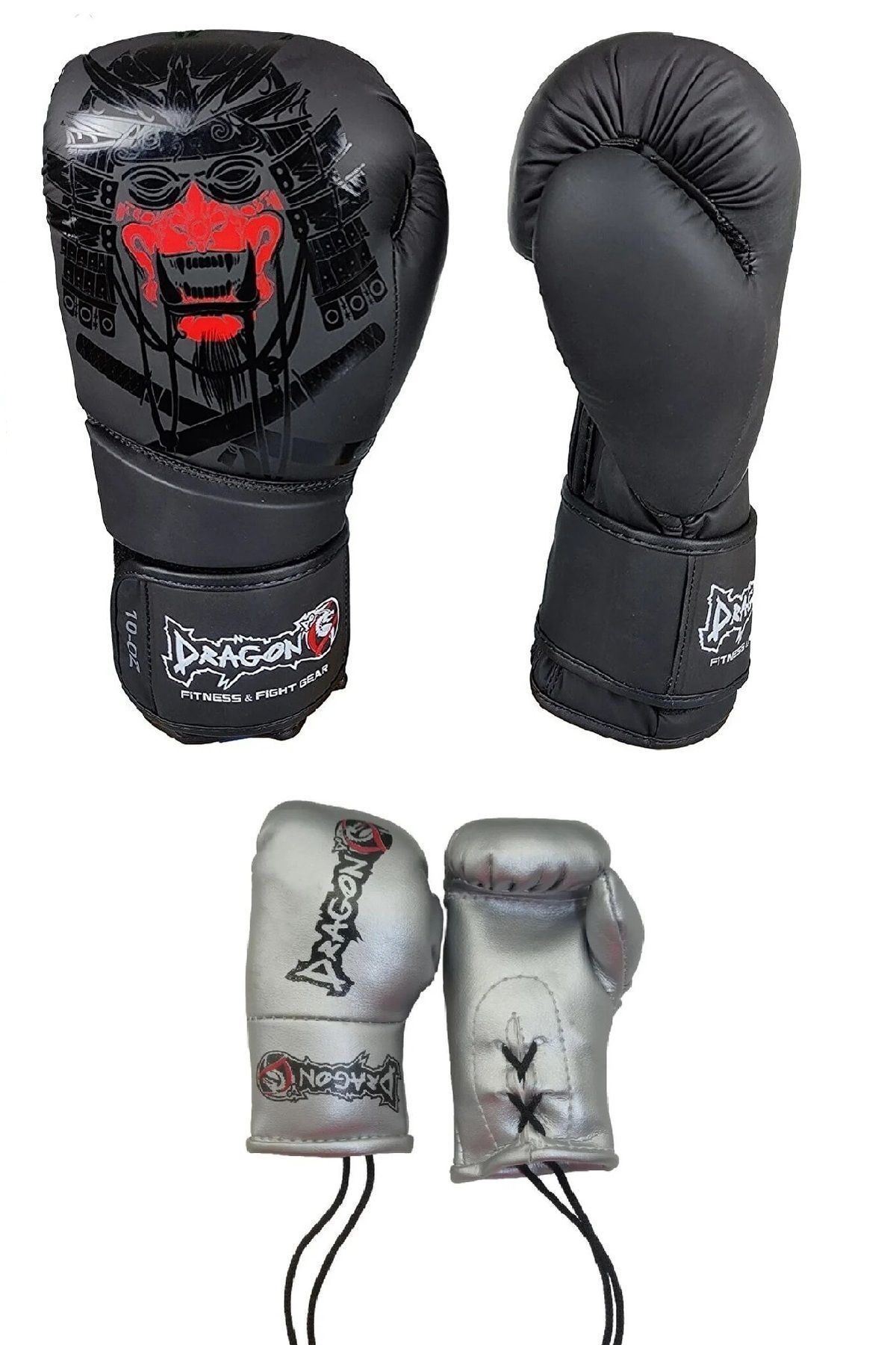 تجهیزات بوکس مشکی مردانه و زنانه Yakuza Boxing Kick Muaythai Glove دستکش های زنجیره ای Mascot Dragondo
