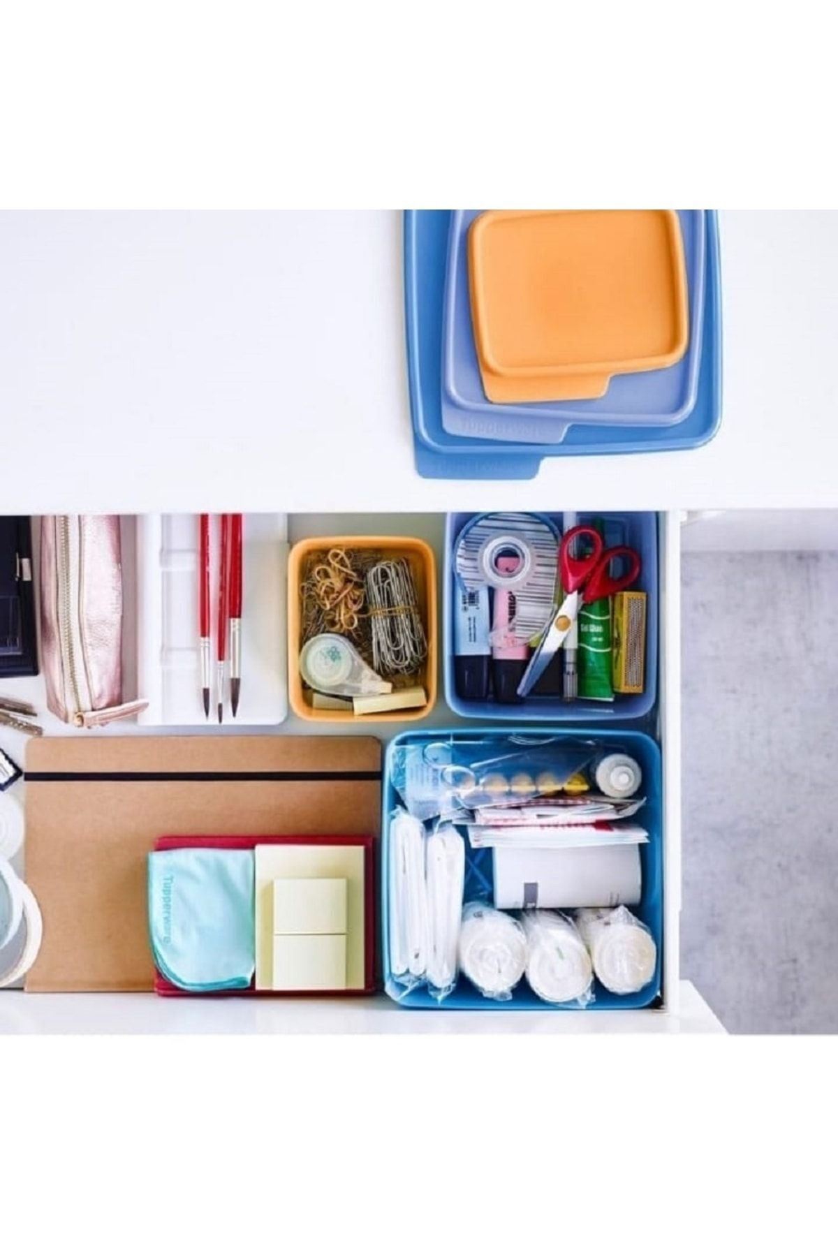 Tupperware-Square Storage Container Set of 4 Multi-Purpose Storage 4