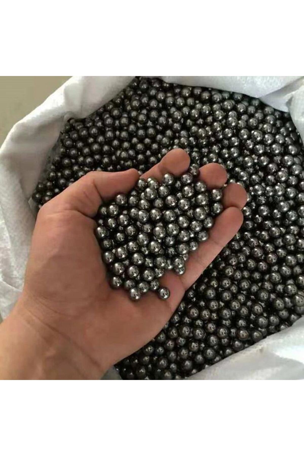 Nts 250 Adet 8mm Çelik Bilye Sapan Mermisi Çok Amaçlı Tane Demir Misket Rulman Bilya 8 Mm
