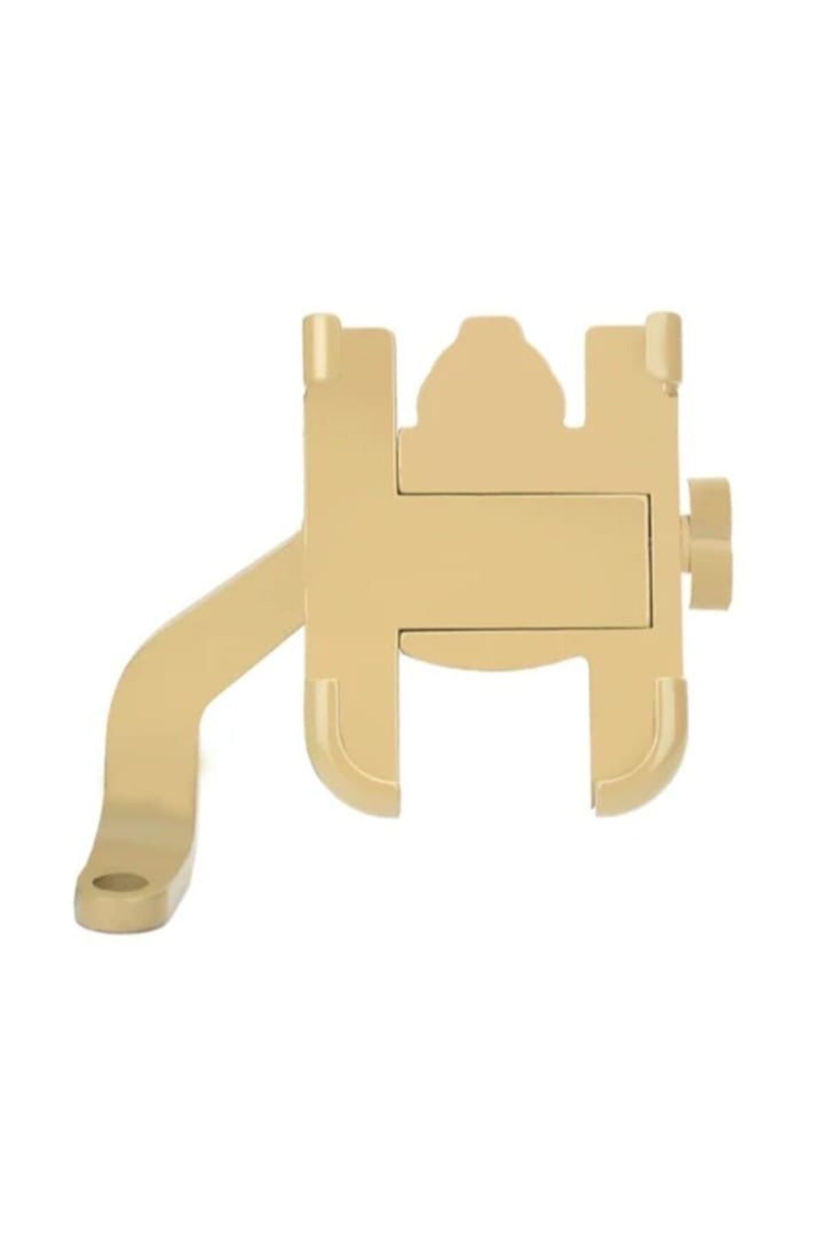 BabeMotor Motorsiklet Telefon Tutacağı Altın Renkli Metal Motorsiklet Telefon Tutucu