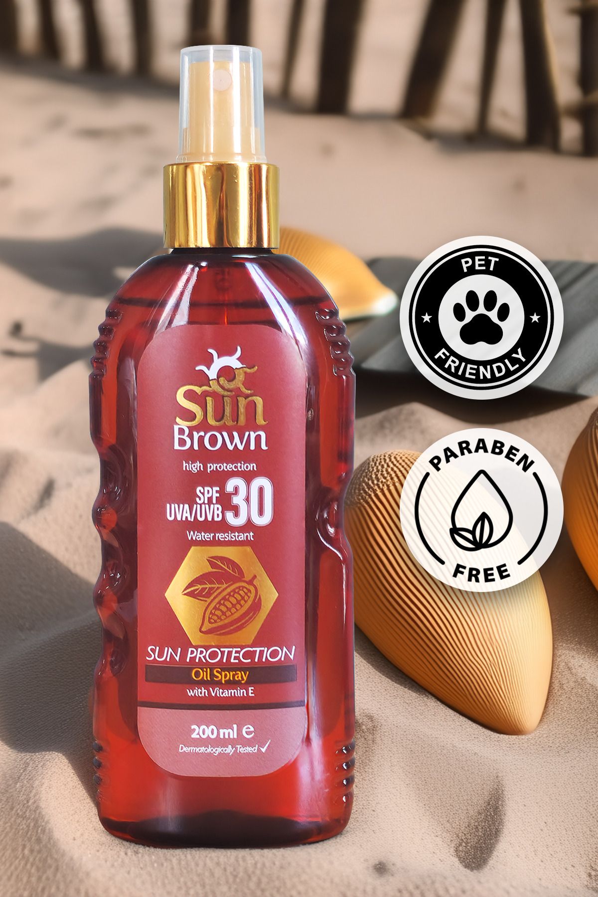 اسپری روغن آفتاب ضد آفتاب Spf30 200 میلی لیتر Sun Brown