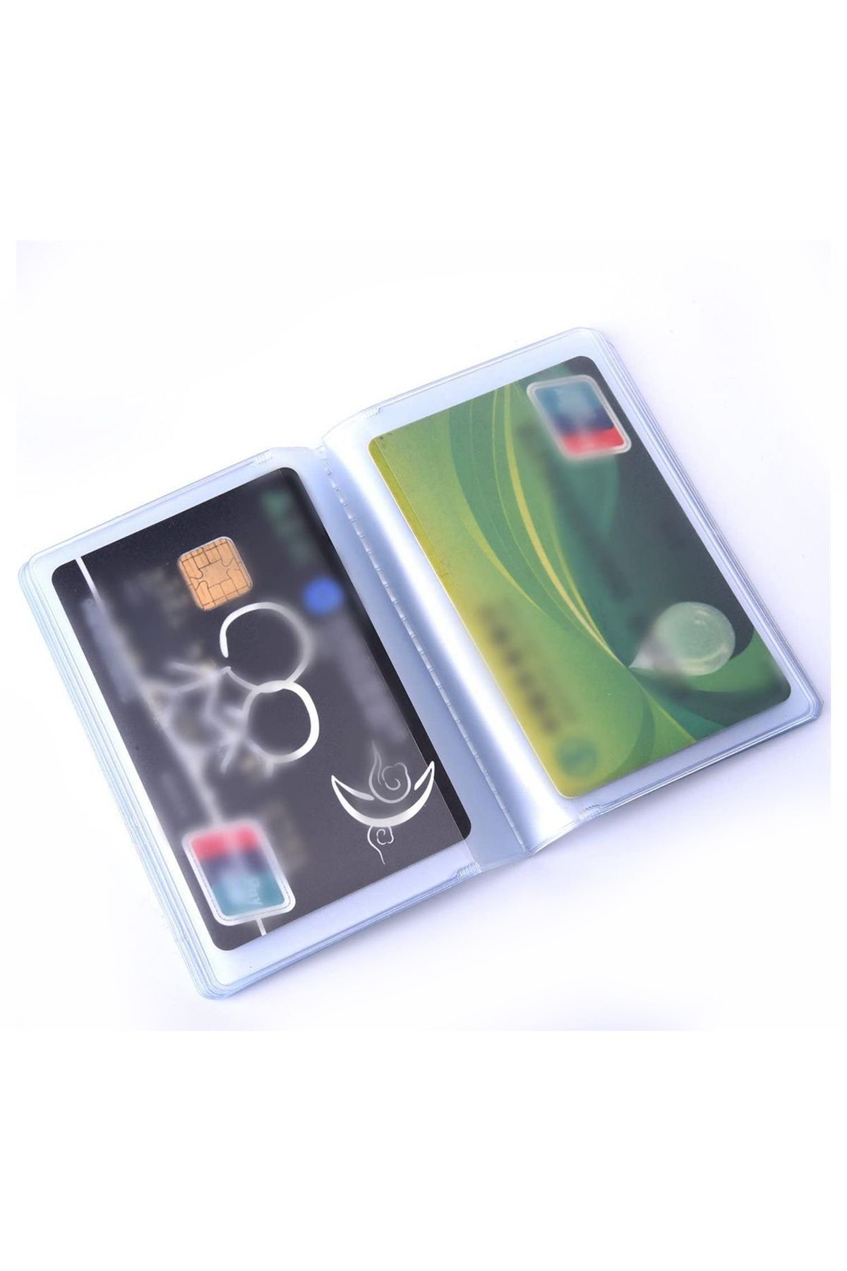 AiryFooT  Cüzdan İçi 10'lu Şeffaf Plastik Kartlık ( Dik ) - Görsel 3
