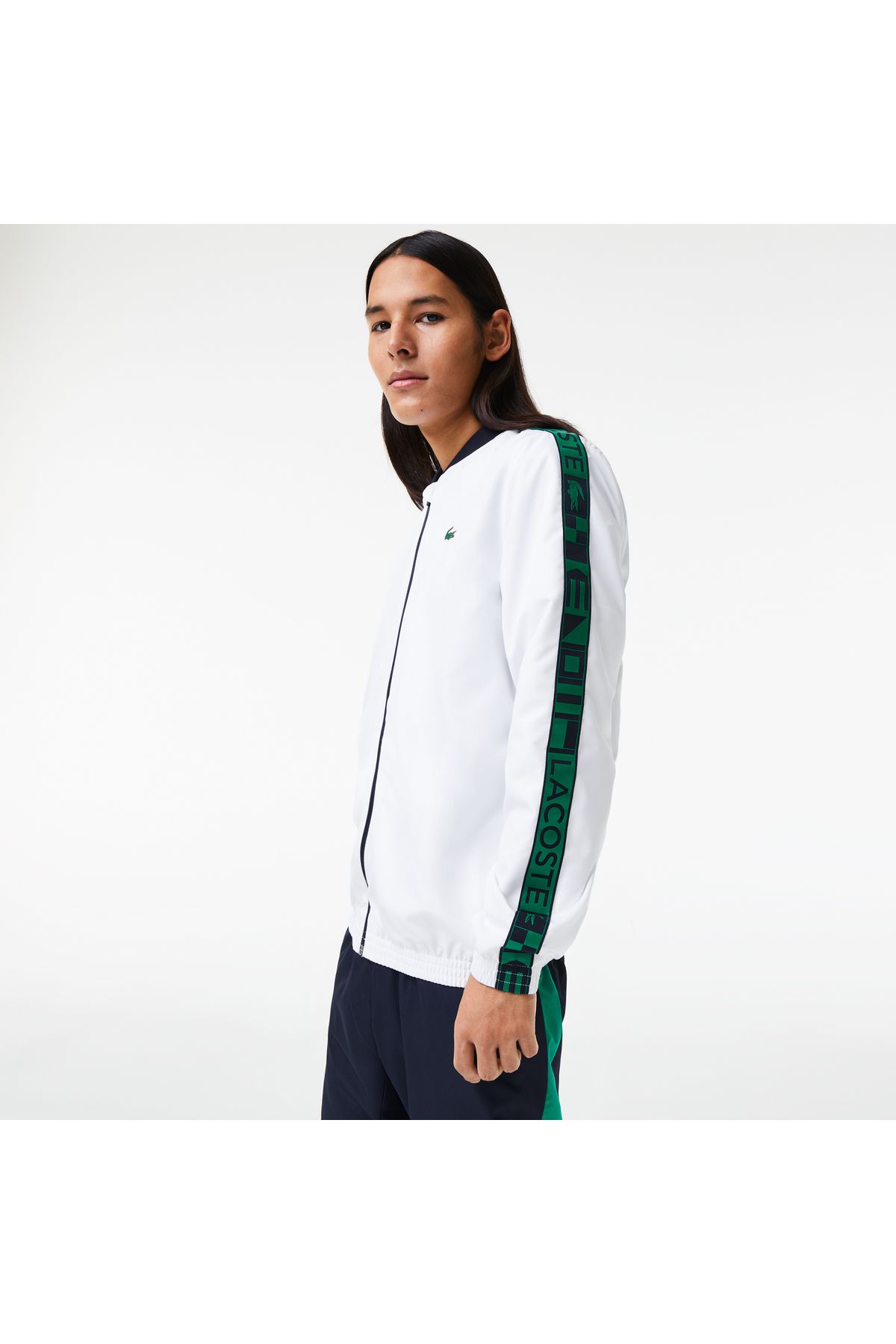 شلوار گرمکن سفید مردانه مجموعه لباس آستین بلند و مناسب ورزشی Lacoste