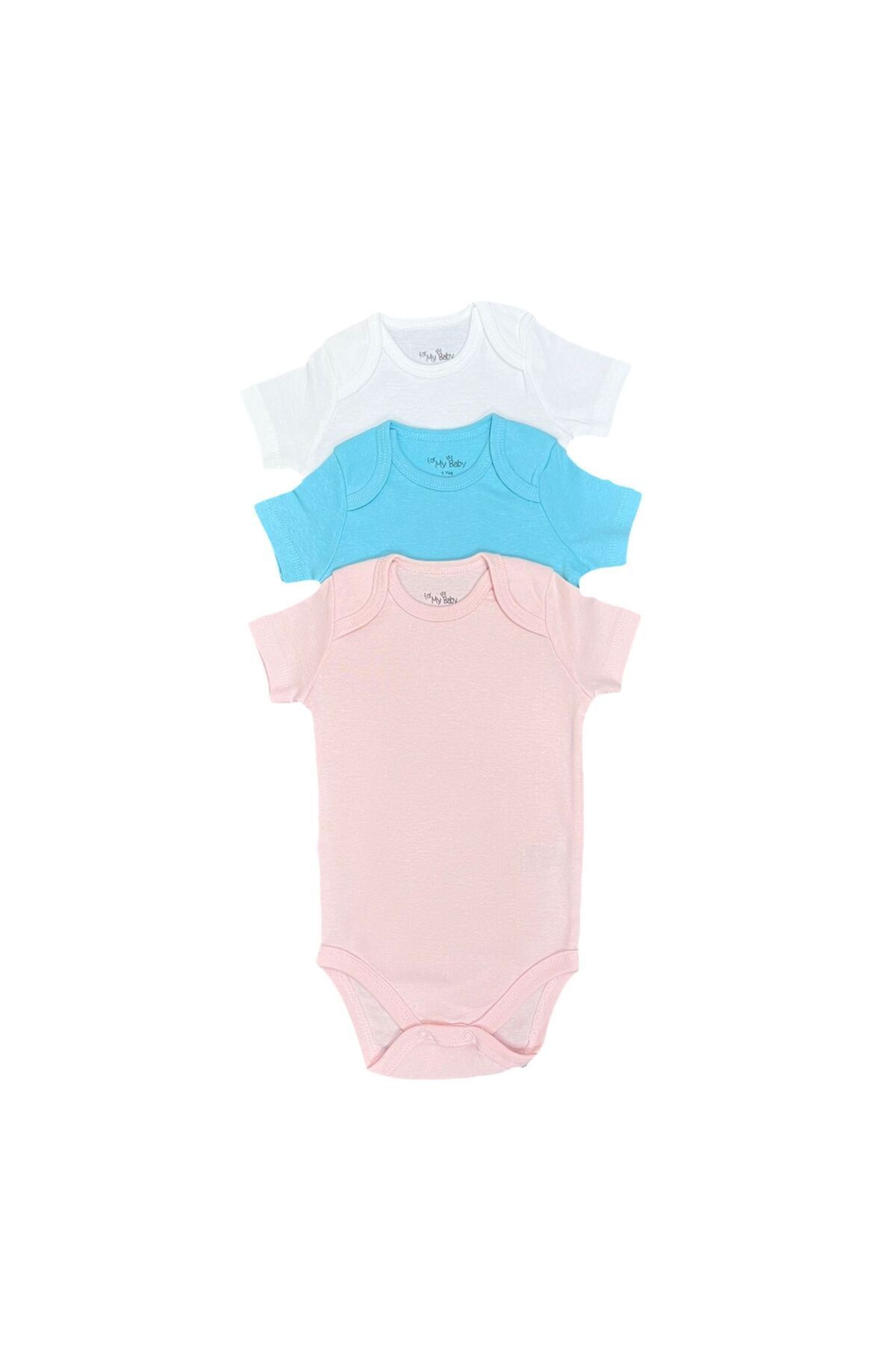 For My Baby-طقم بدلة بأكمام قصيرة مكون من 3 قطع 1