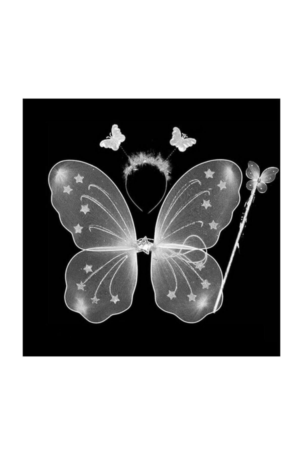 Genel Markalar Kelebek Kanat Seti Beyaz Renk