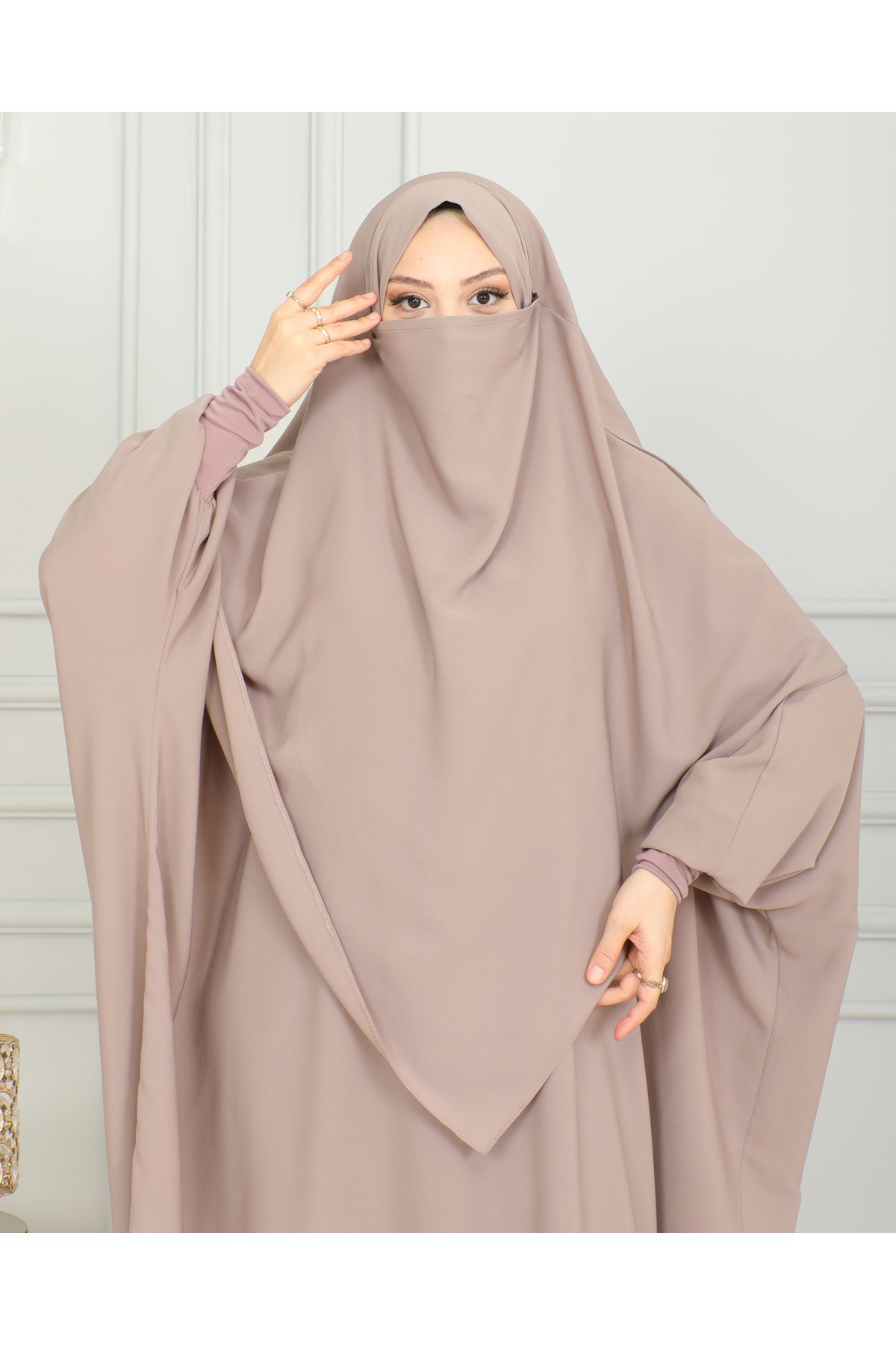 HATİCEATABEYLİBUTİK-PRACTICAL TIED FOLDED SILK SUFLE 6