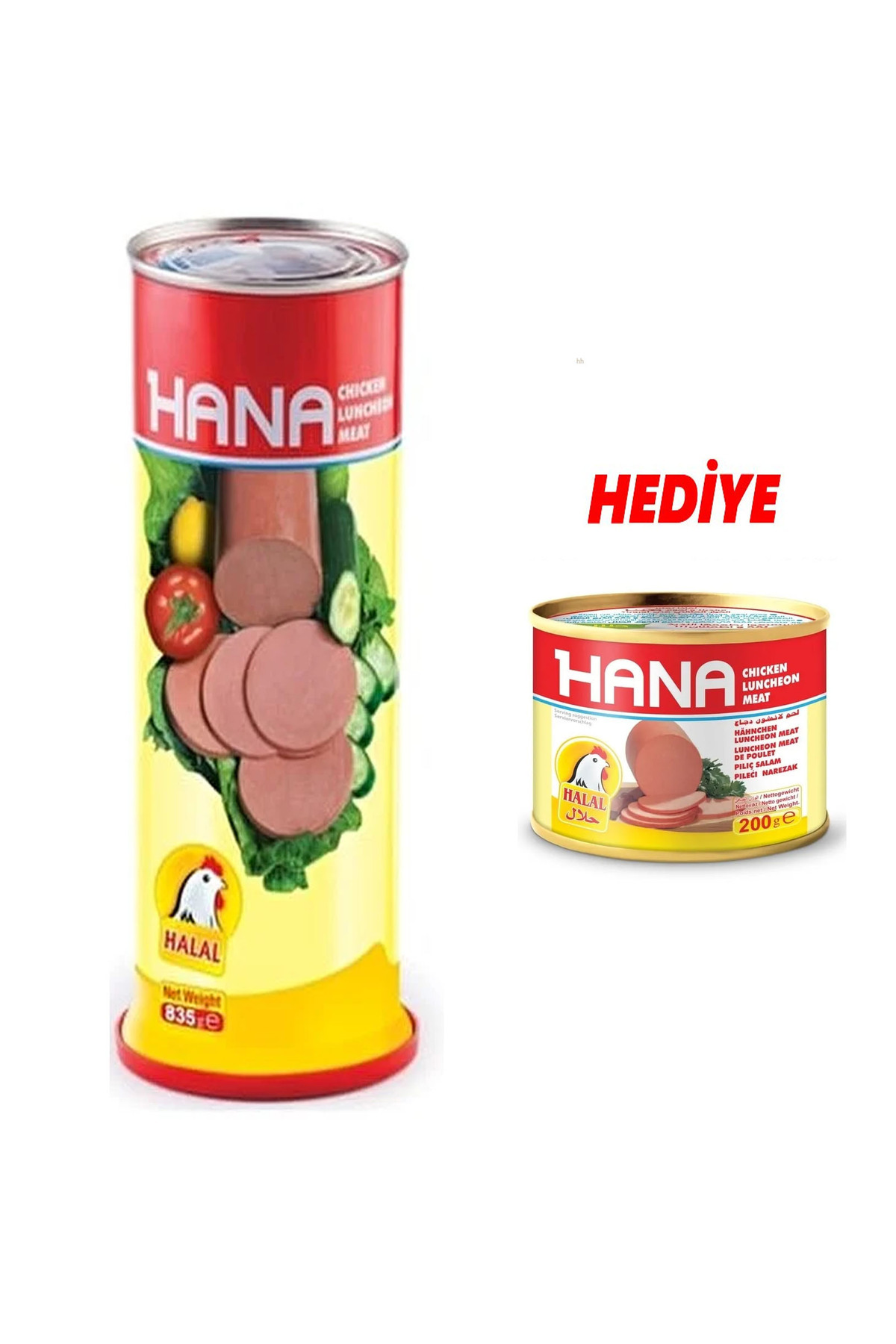 Hana Konserve Salam 835 Gr + Konserve Salam 200