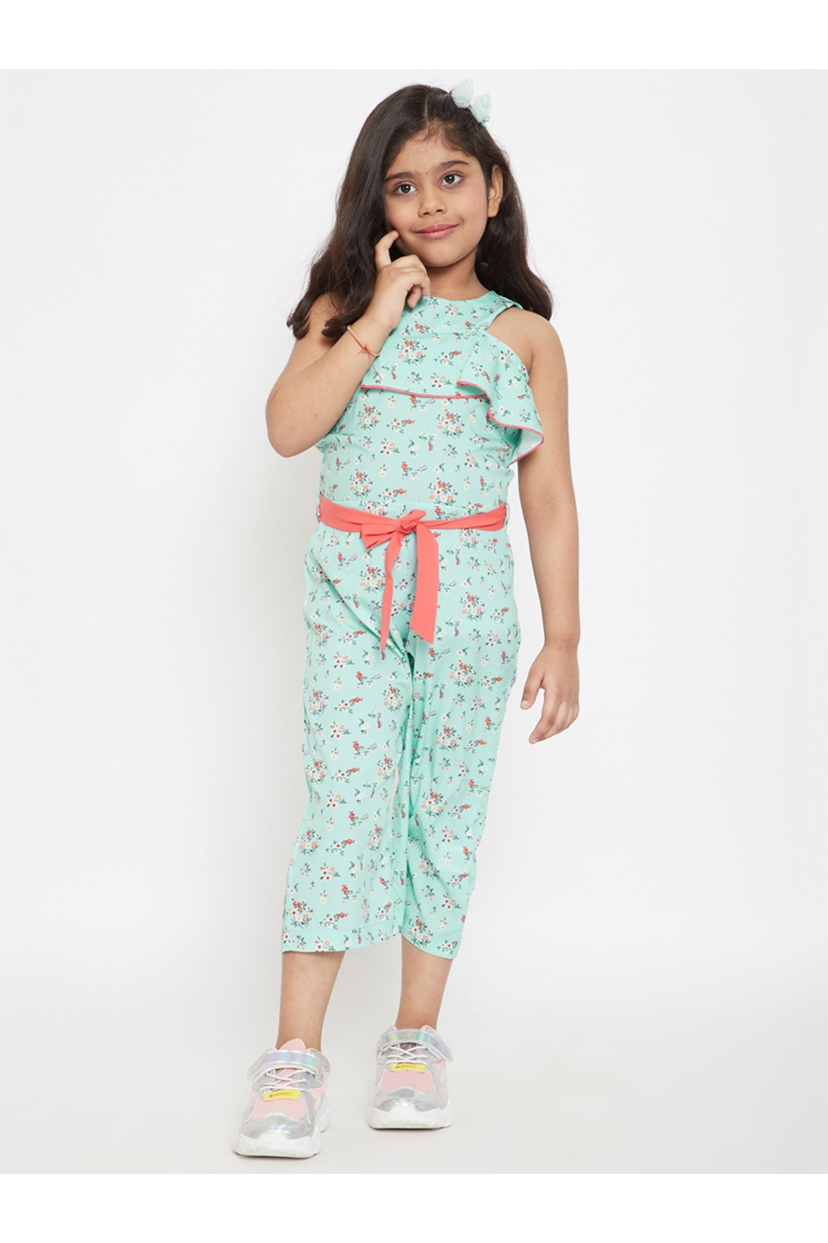 Stylo Bug By Styli-Flower Print Ankle Length Jumpsuit 1