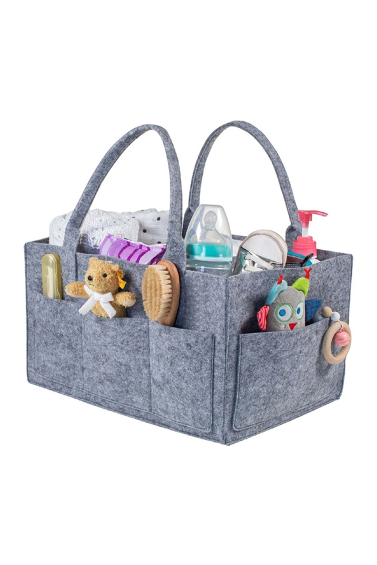 PaPPatik İlk Adımlar Anne Bebek Bakım Çantası Pratik Düzenleyici Keçe Bebek Bakım Organizeri