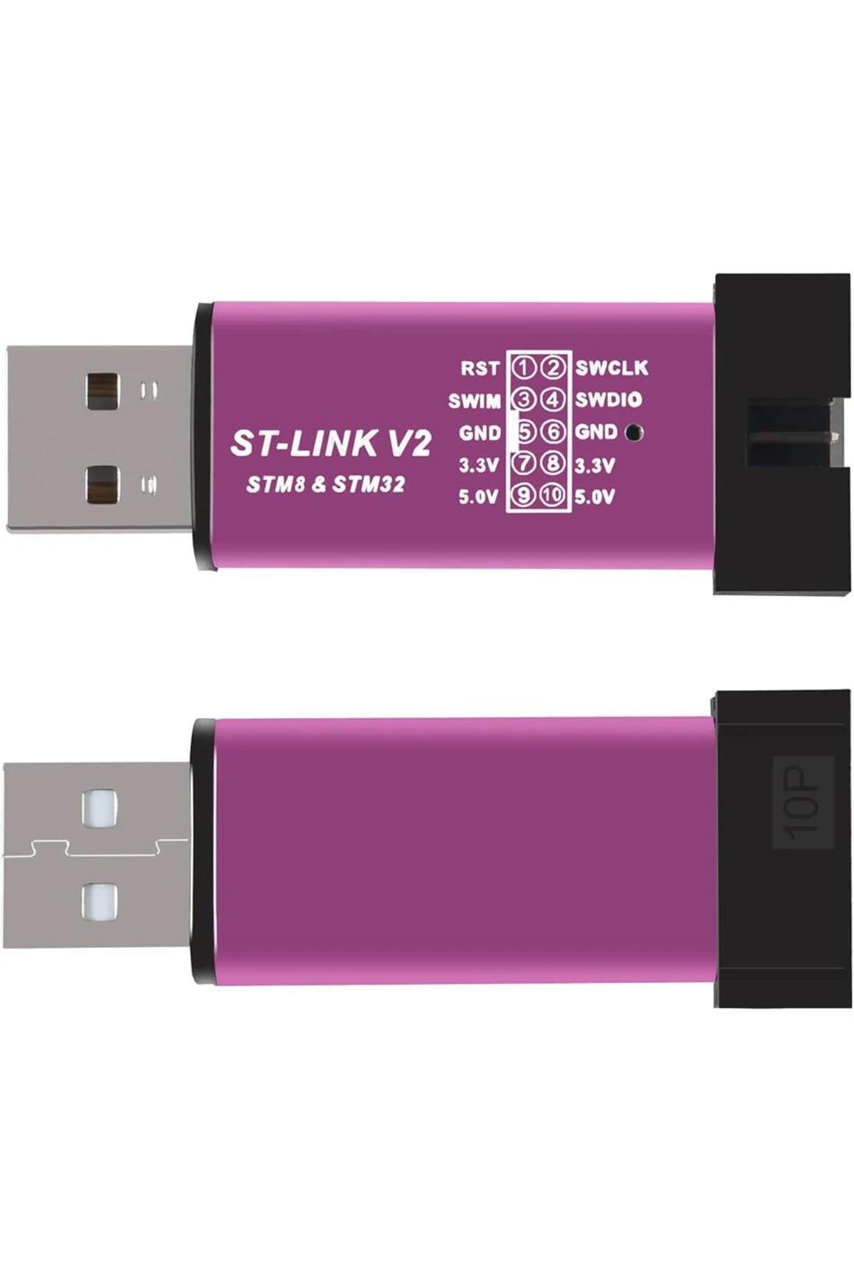 ST-LINK V2 Emülatör İndirme ve Hata Ayıklama Destekleyen STM8 STM32 ST Programlayıcı 3