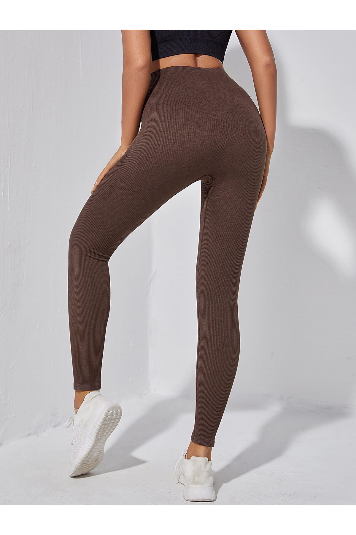 EYAX MODA Colanți Yoga Pentru Damă Cu Nervuri Femeie - L