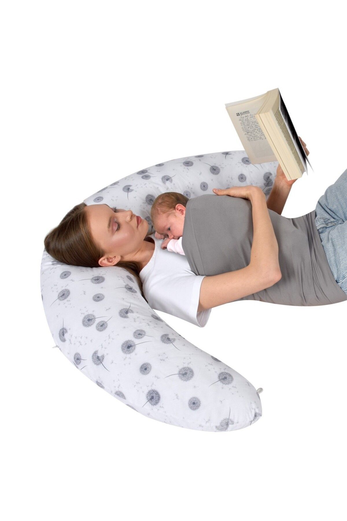 Sevi Bebe Gri Renkli Pembe Renkli Anne Sıcaklığı Sling fotoğrafı 3 (önizleme)