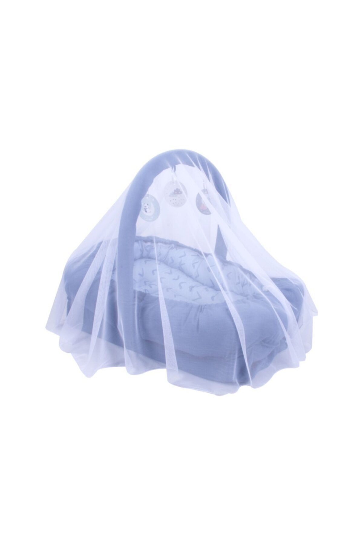 Sevi Bebe Çok Fonksiyonlu Anne Yanı Reflü Yatağı - Çentik Desen fotoğrafı 3 (önizleme)