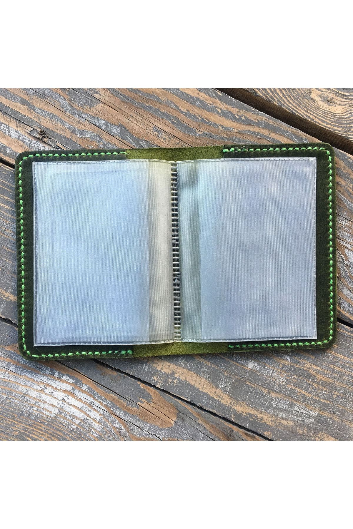 کیف پول مردانه سبز Çakıl Tasarım | RuhsatKabi اورجینال - تصویر 7