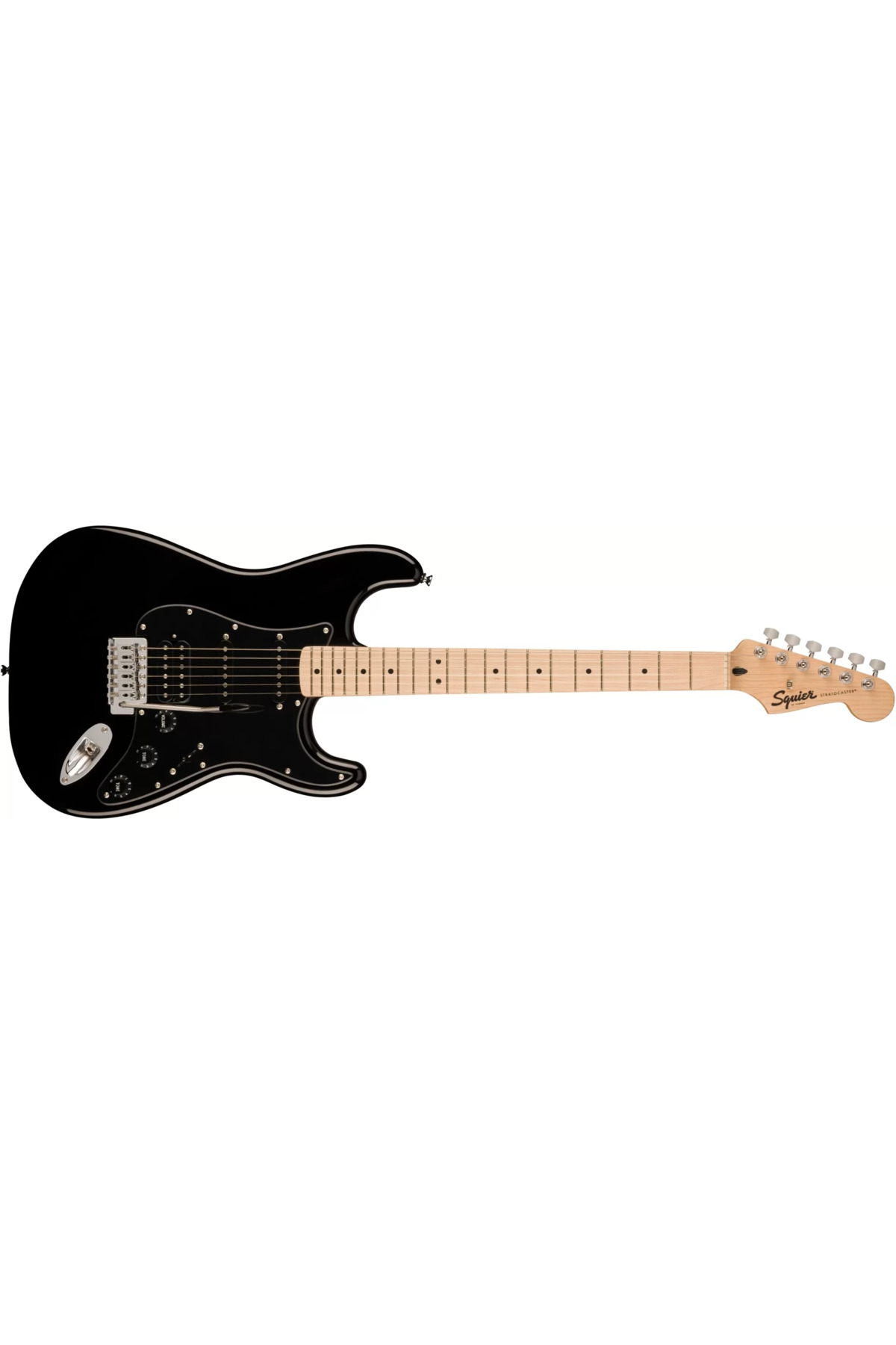 SQUIER Sonic Stratocaster Hss Akçaağaç Klavye Bpg Black Elektro
