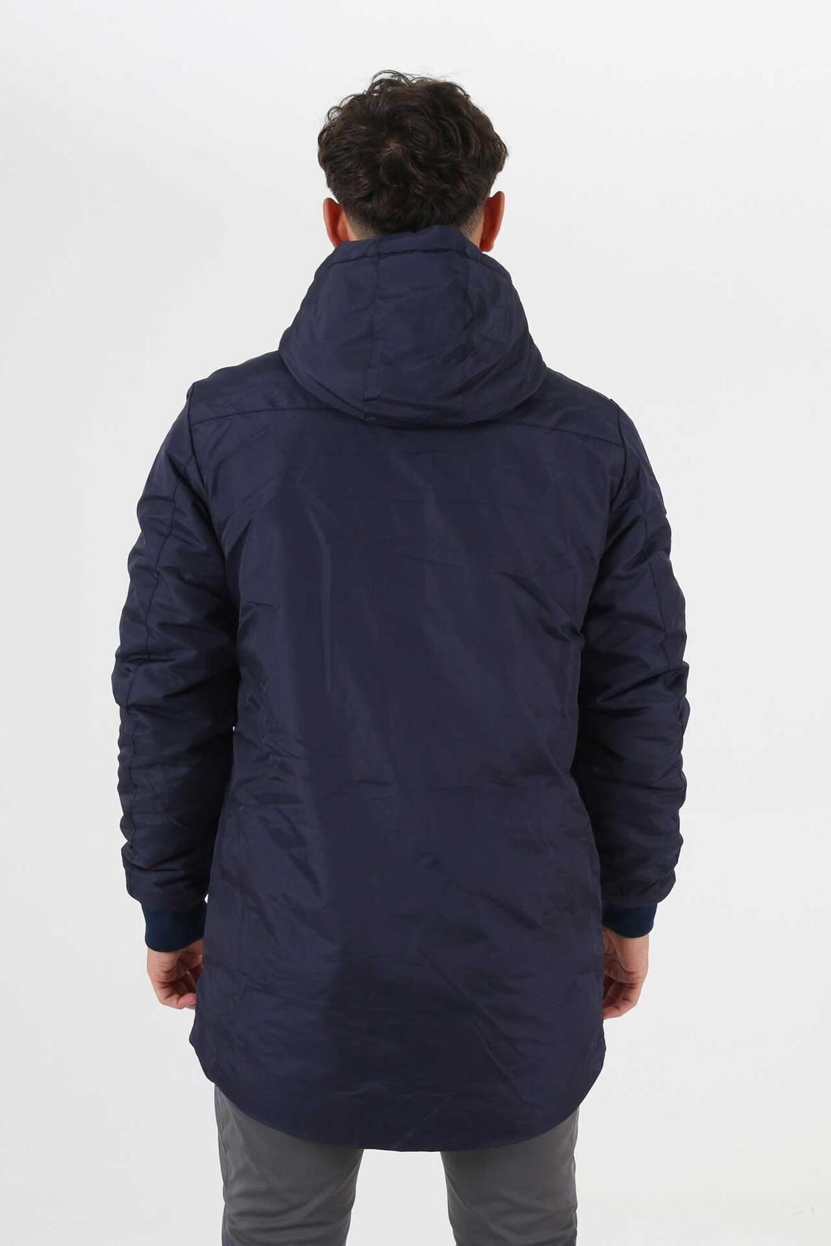 کاپشن ورزشی آبی مردانه و زنانه LONG COAT NAVY اورجینال Diadora