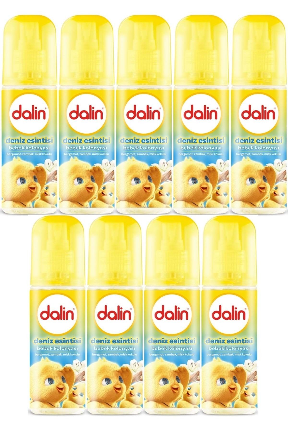 Dalin Bebek Kolonyası 150ML Deniz Esintisi (Bergomat-Zambak-Misk Kokulu) (9 Lu Set)