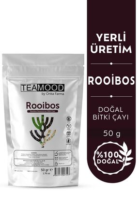 TEAMOOD Onka Farma Rooibos Bitki Çayı - Rooibos Karamürver Bitkisel Çayı - 50 gr
