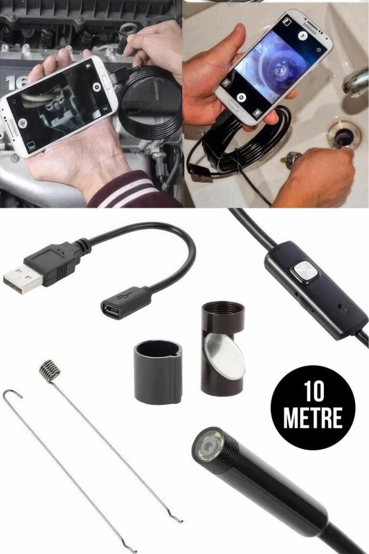 10 Metre Hd Endoskop Kamerası