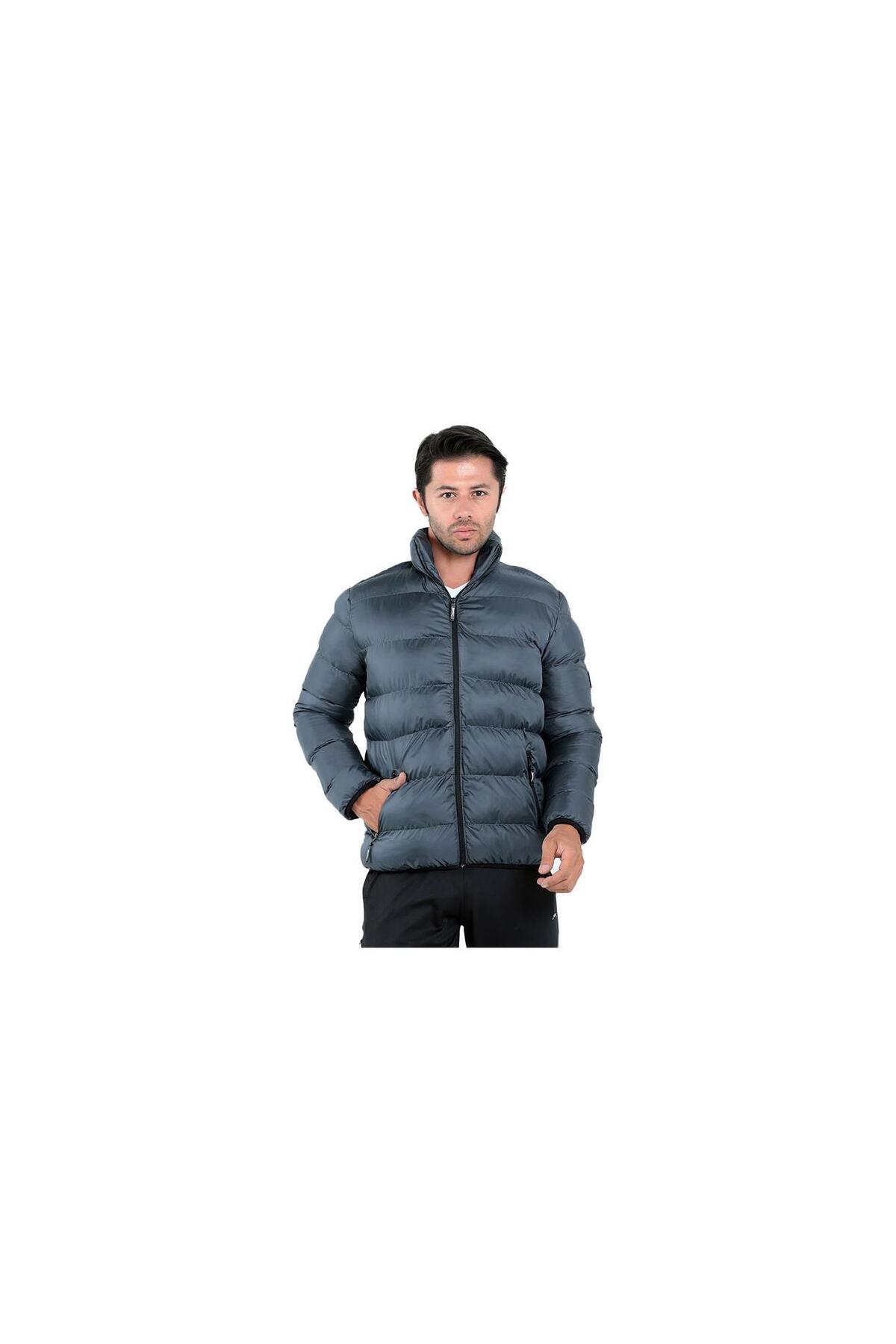 کاپشن مردانه Nadim I مدل St22je017-230 خاکستری اسلازنگر کاپشن اسپرت Slazenger