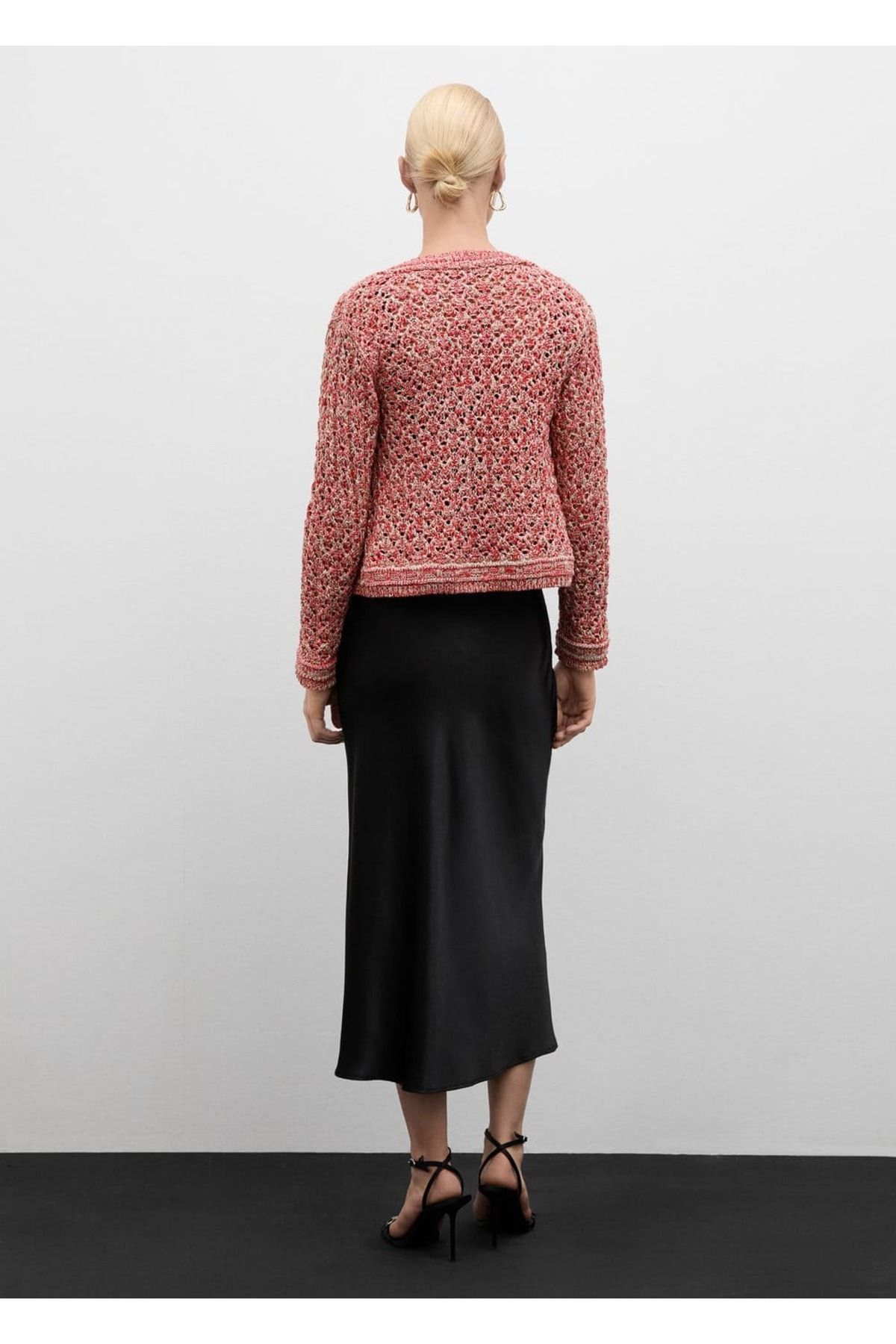 MANGO Woman-Lureks Openwork Knit Cardigan 4