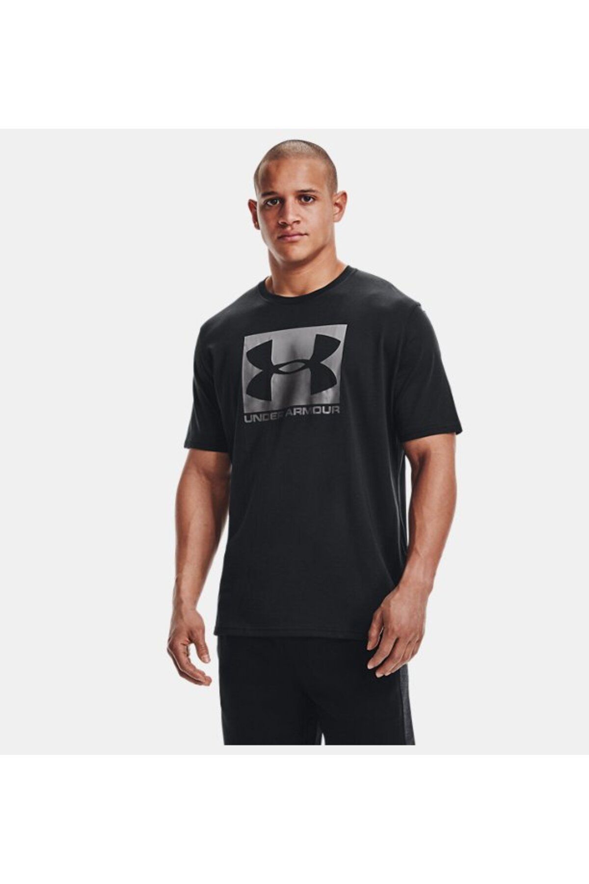 تی شرت ورزشی مشکی مردانه آستین کوتاه Boxed ورزشیtyle در UA 1329581 001 Under Armour