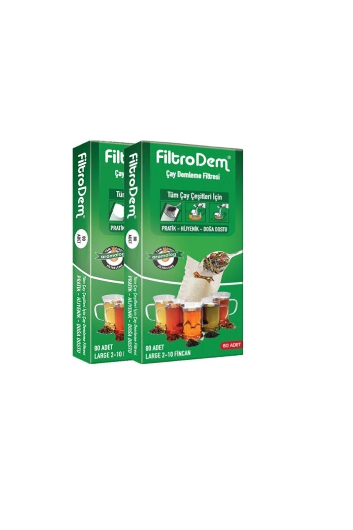Filtrodem Çay Demleme Filtesi L 2-10 Fincan (2'Lİ PAKET) 160 Adet