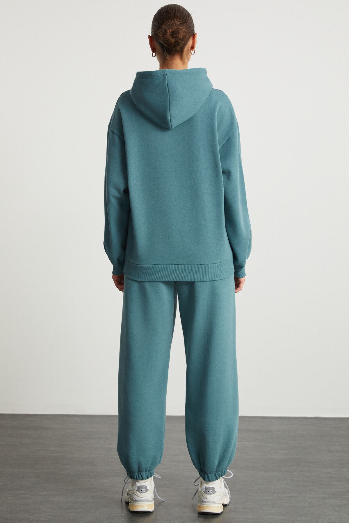 GRIMELANGE-ESA Damen-Jogginghose mit 3 Fäden, innen erhöht, warm, elastisches Bein, grün 3