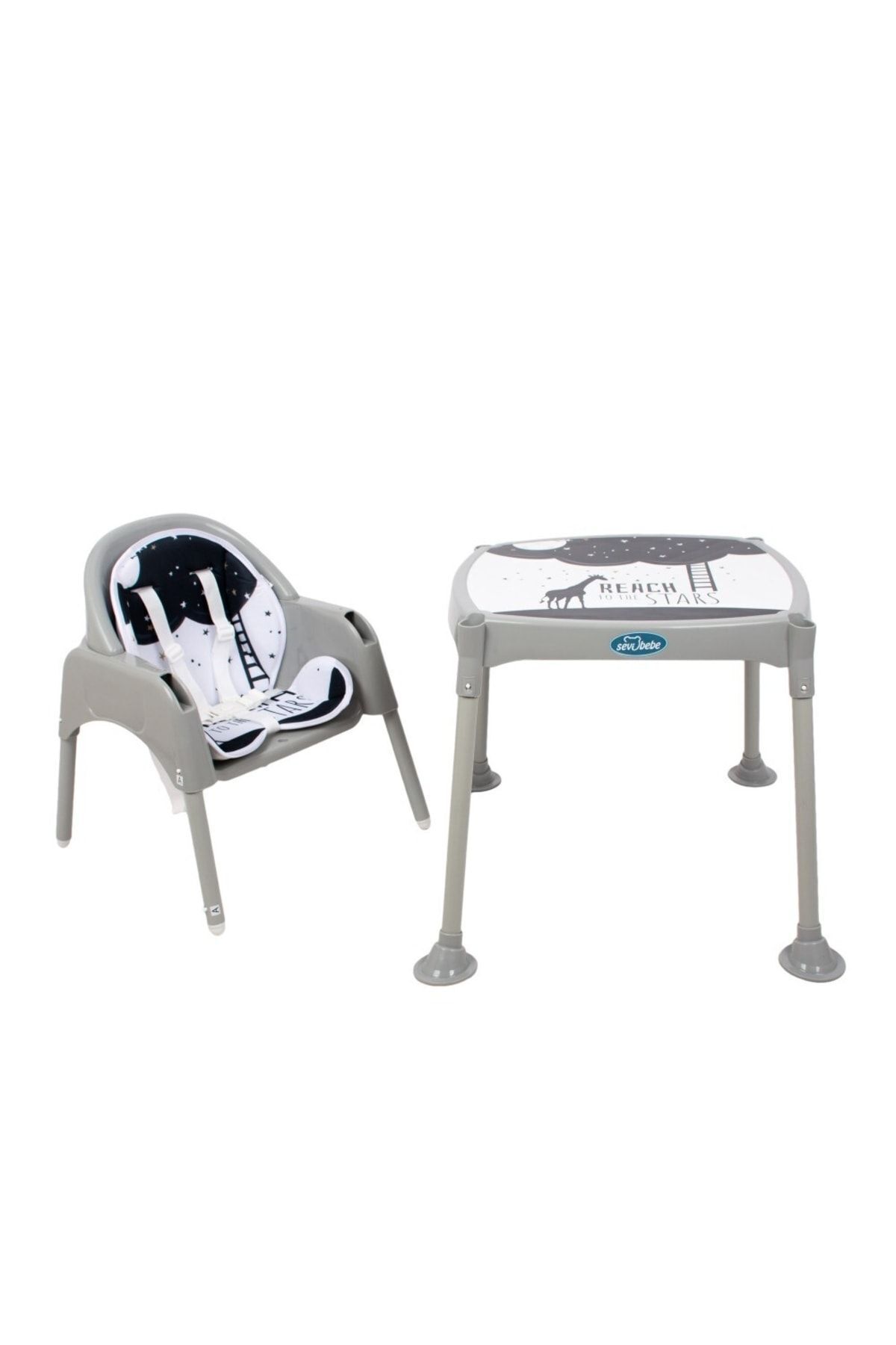 Sevi Bebe 3 In 1 Mama Sandalyesi Gri fotoğrafı 4 (önizleme)