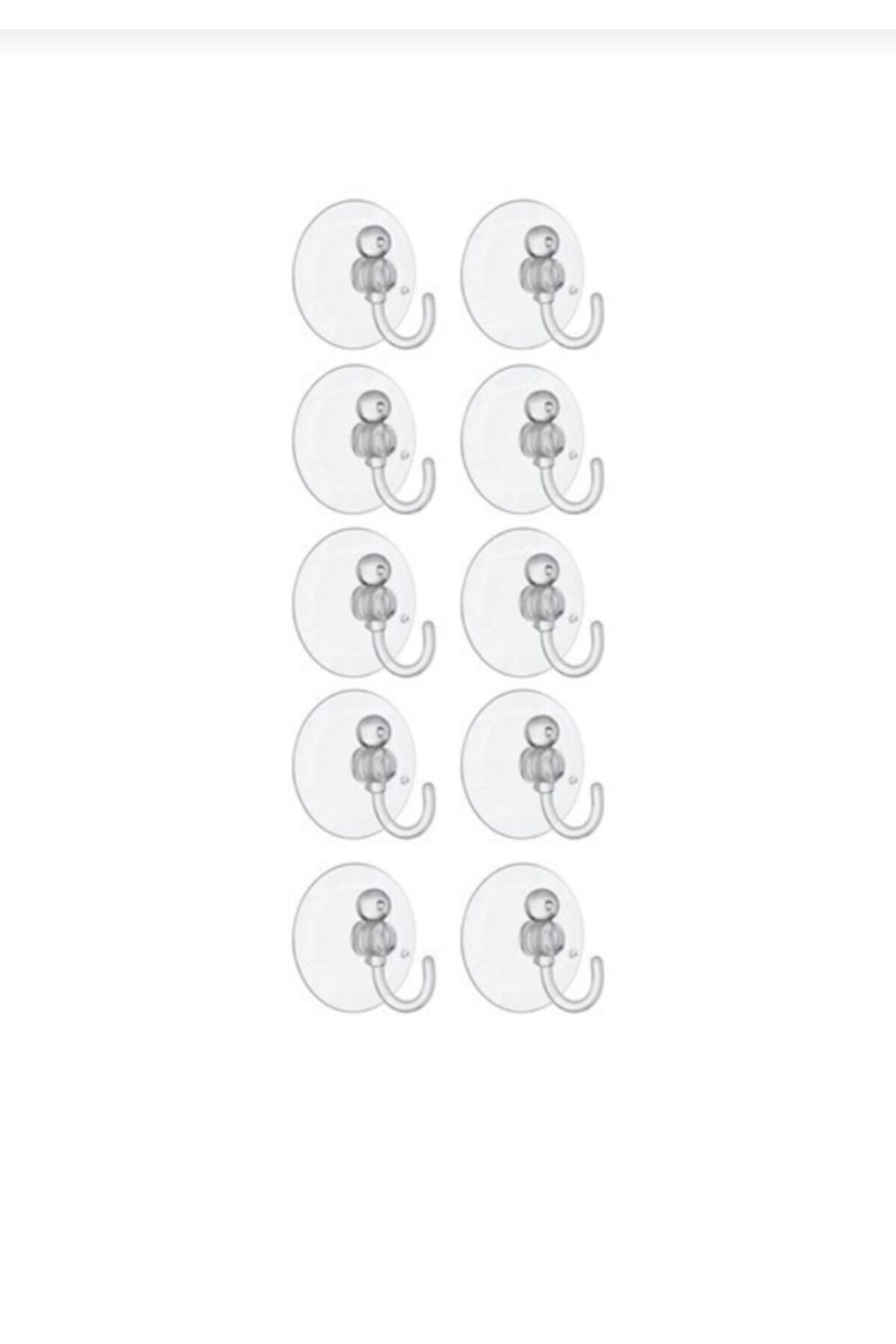 bediSey Vantuzlu Askı, Vantuz Öpücük Askı 10 Adet, 4 Cm Çapında