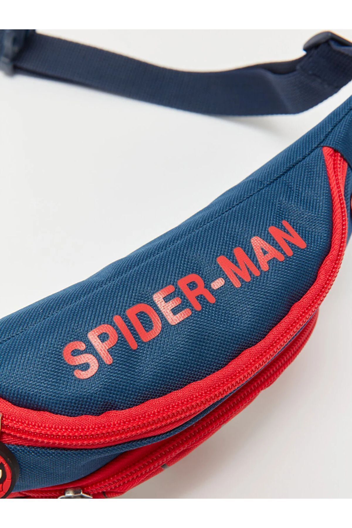 کیف کمری آبی پسرانه و بچگانه LCW Spiderman کیسه کمر پسر طرح دار LC Waikiki