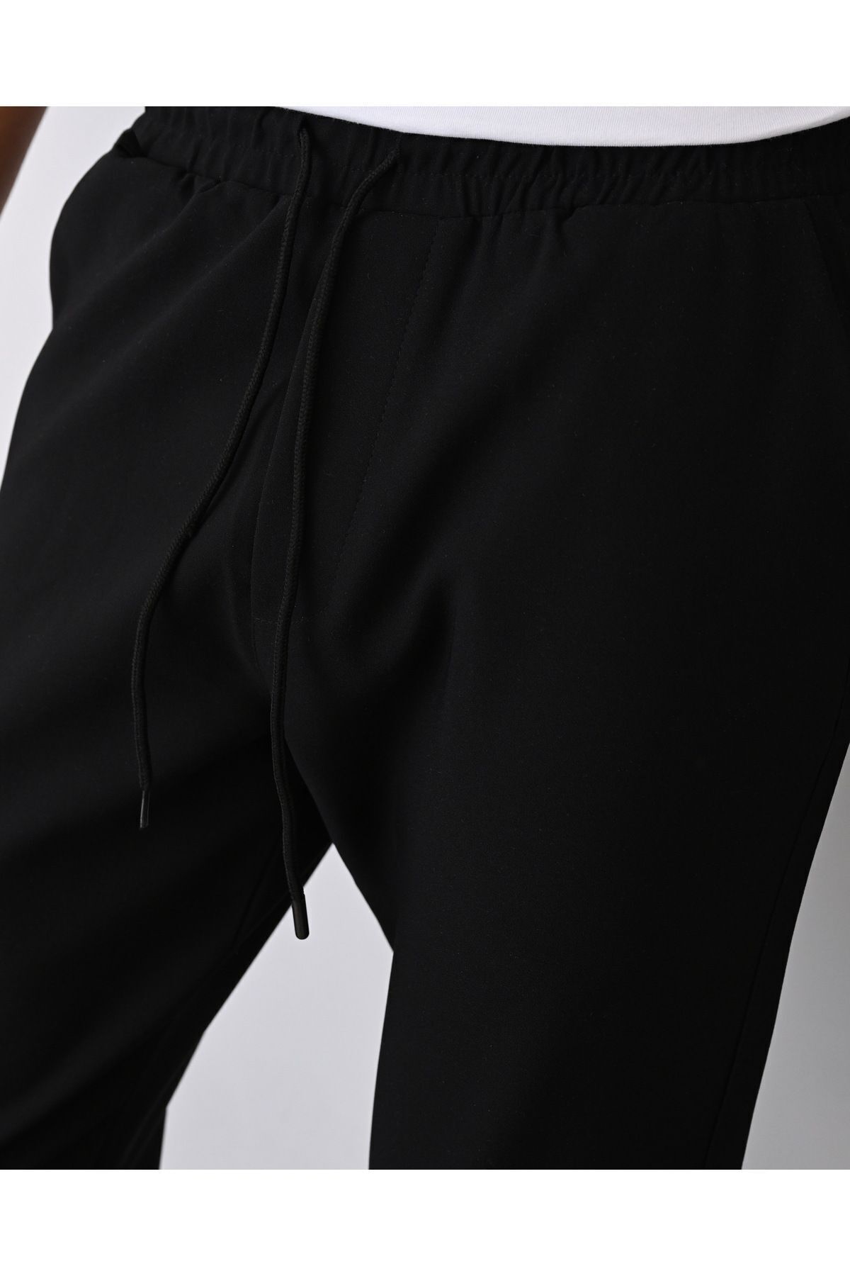 Double Paça Bilek Boy Jogger Pnt634 — مشکی 17101 — تصویر 2 از 4
